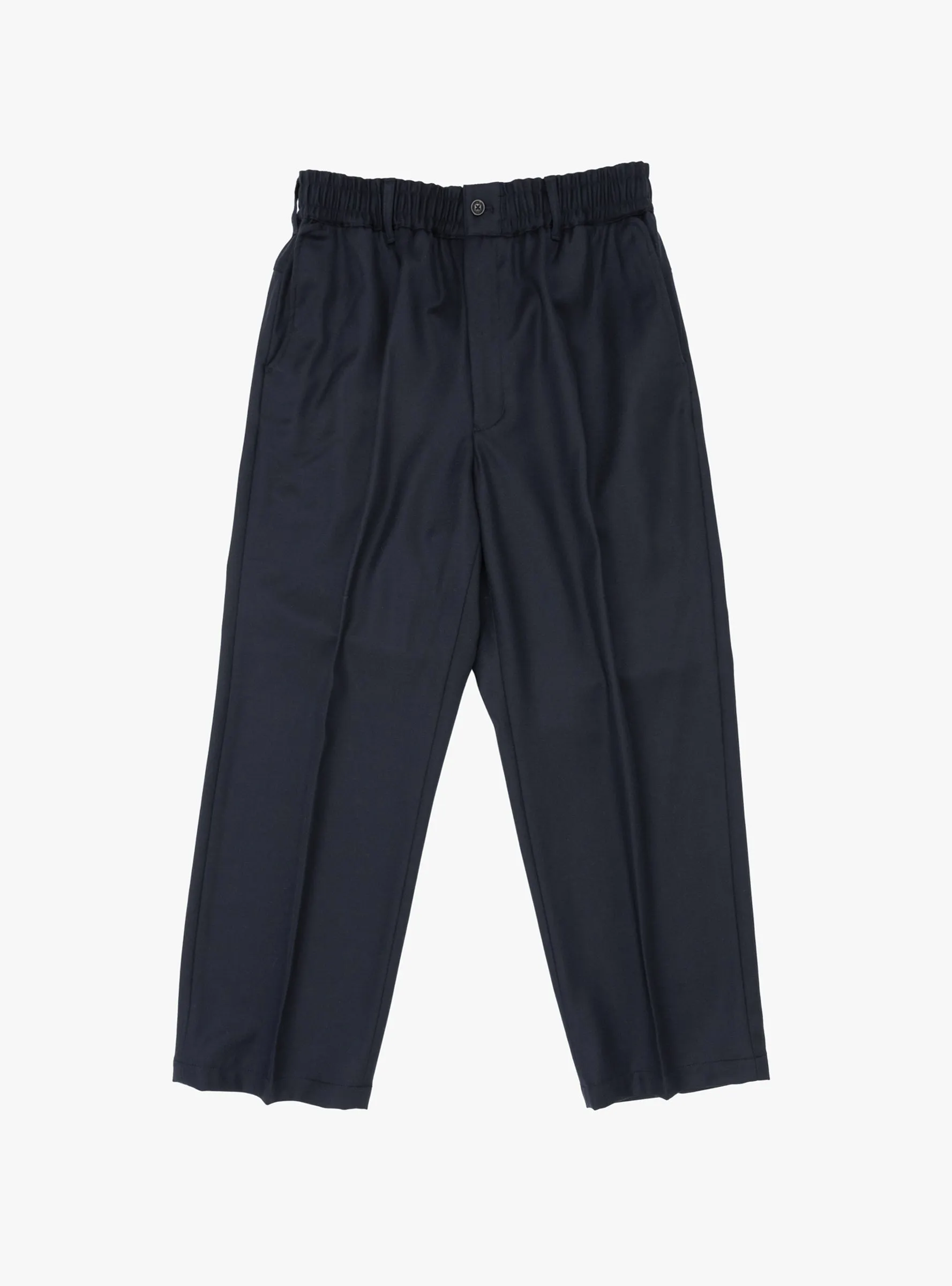 Easy Wide Tapered Pants Navy