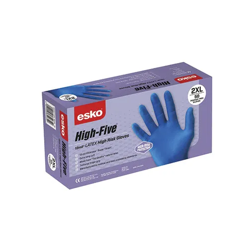 Esko | "High Five" High Risk Heavy Duty Latex 13 Mil Glove | Pack of 50