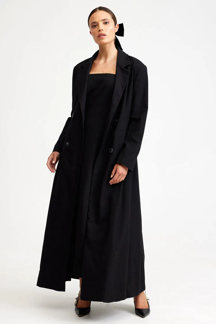 Evangeline Coat in Nero