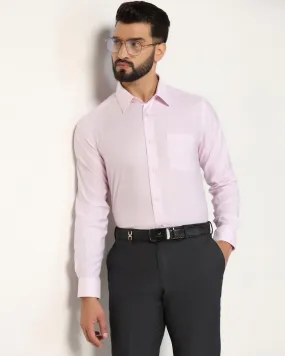 Formal Pink Textured Shirt - Zach