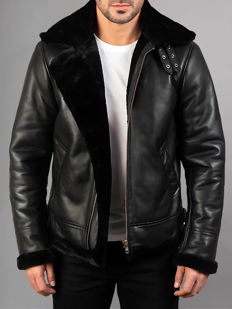 Francis B-3 Brown Leather Bomber Jacket