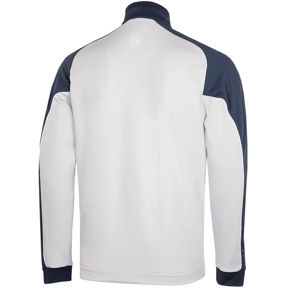 Galvin Green Daxton 1/2 Zip Insula Pullover - Navy/Cool Grey/White