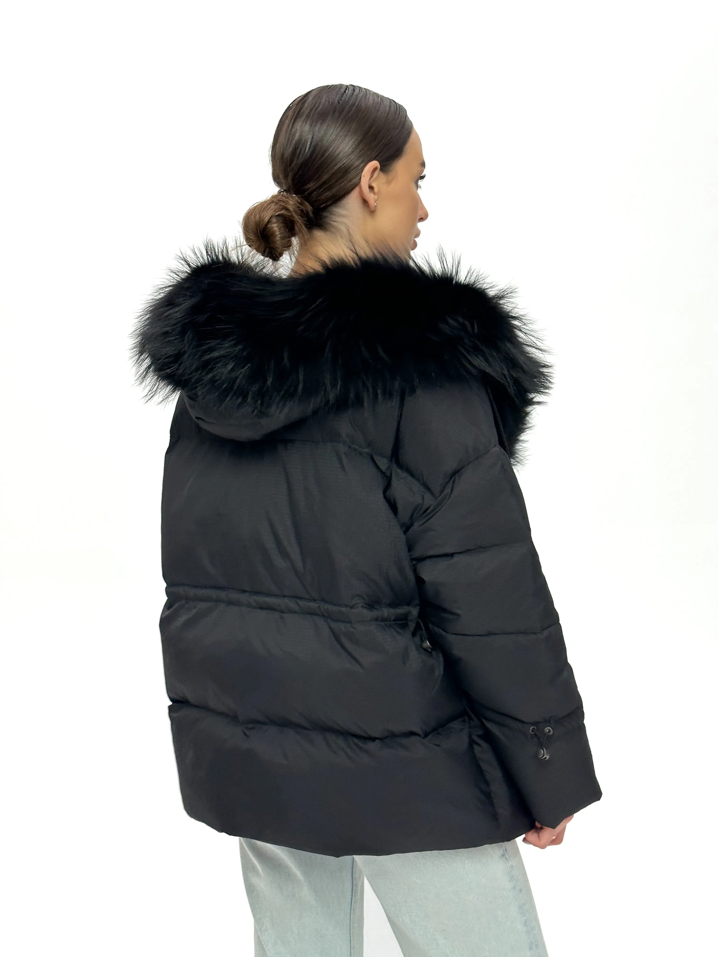 Genuine Fox Fur Down Fill Parka