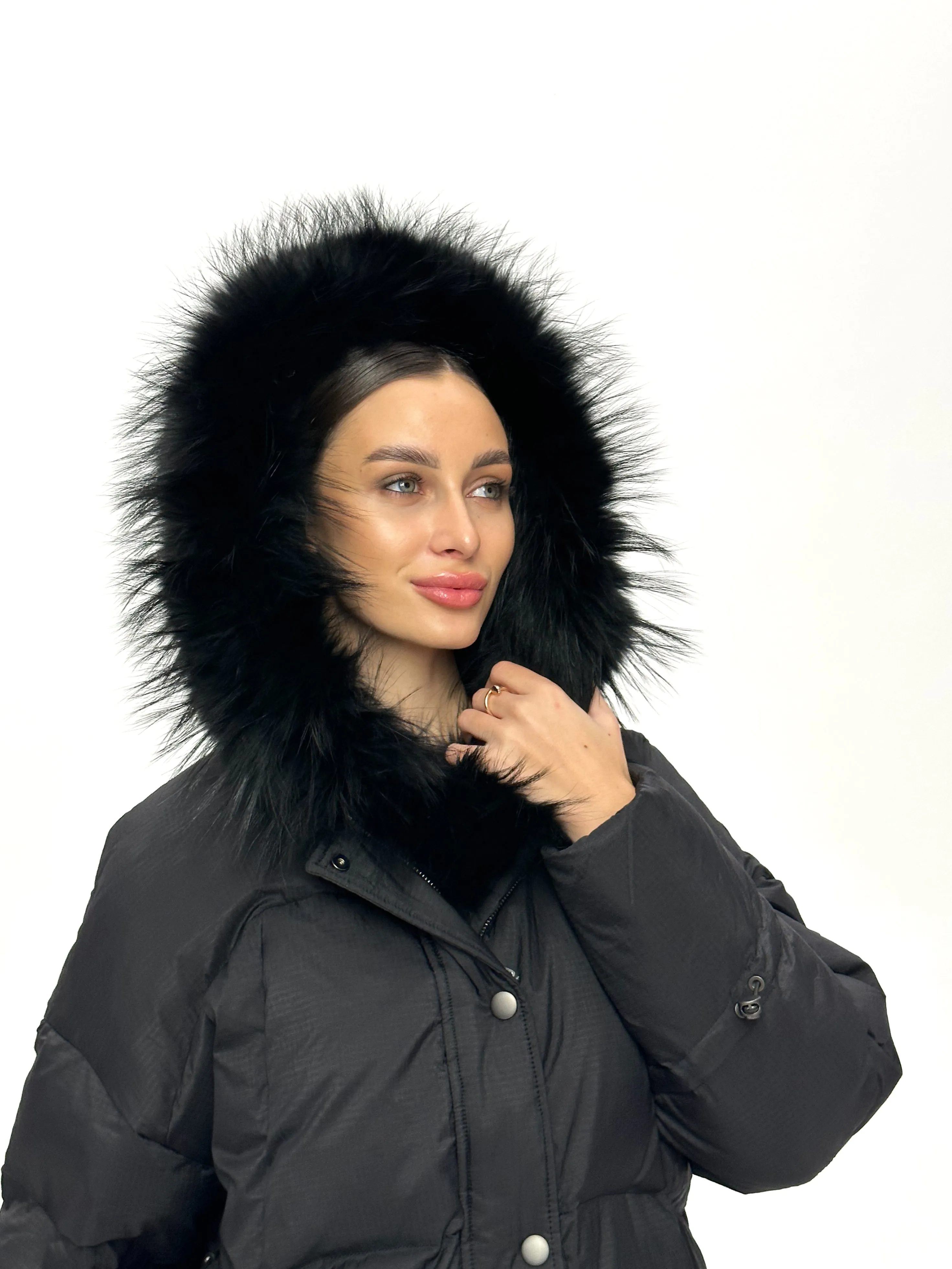 Genuine Fox Fur Down Fill Parka