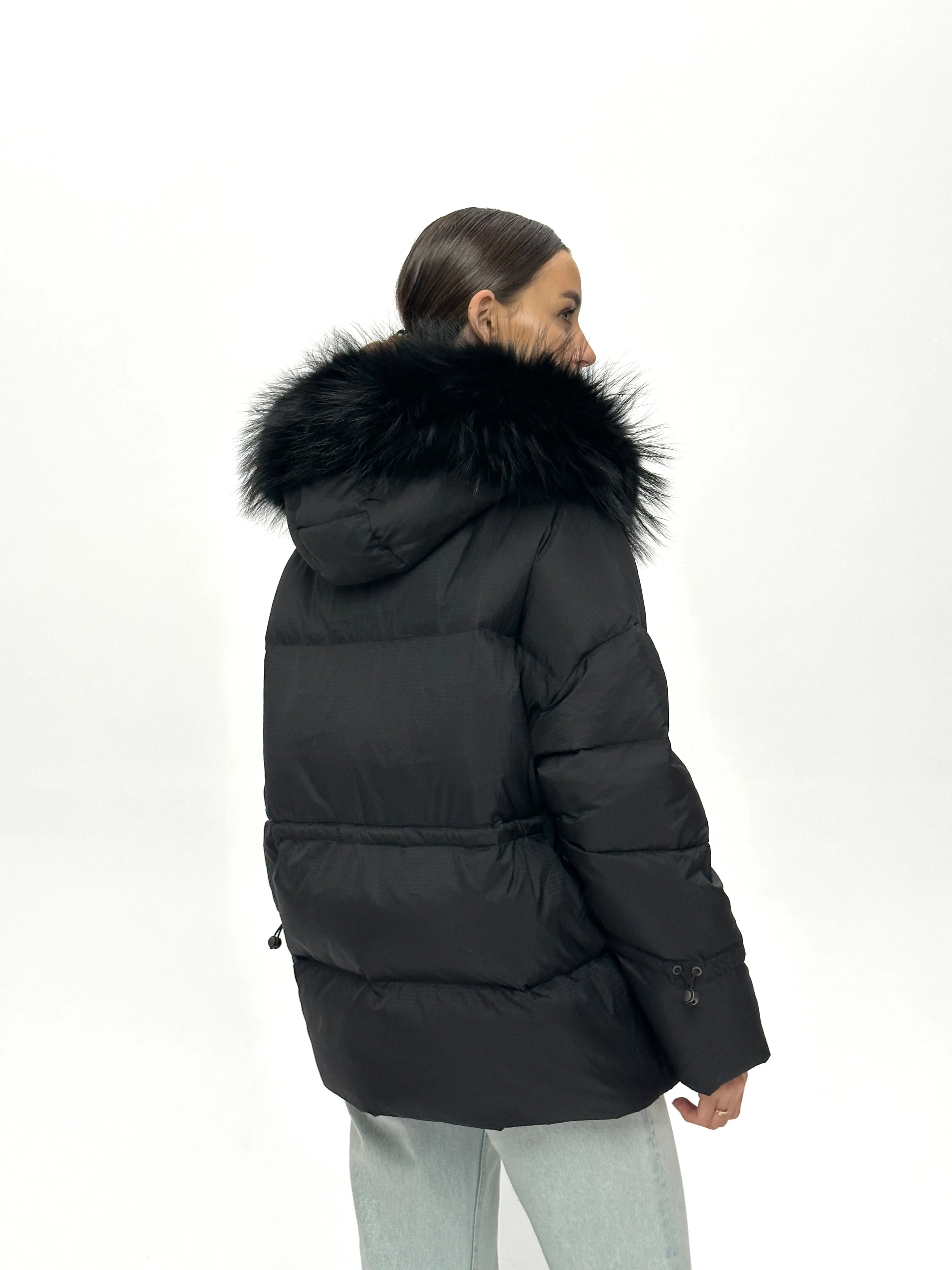 Genuine Fox Fur Down Fill Parka