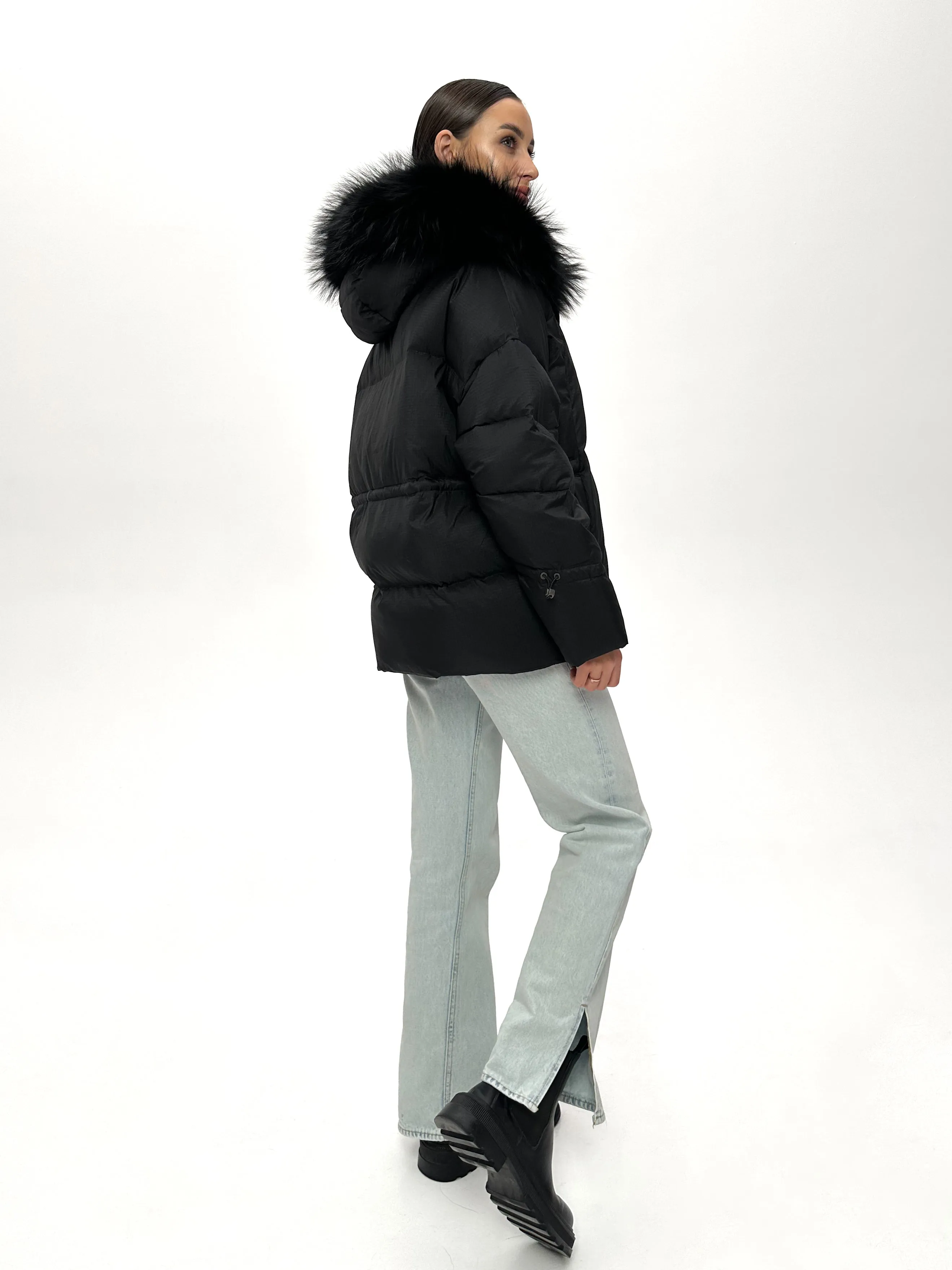 Genuine Fox Fur Down Fill Parka