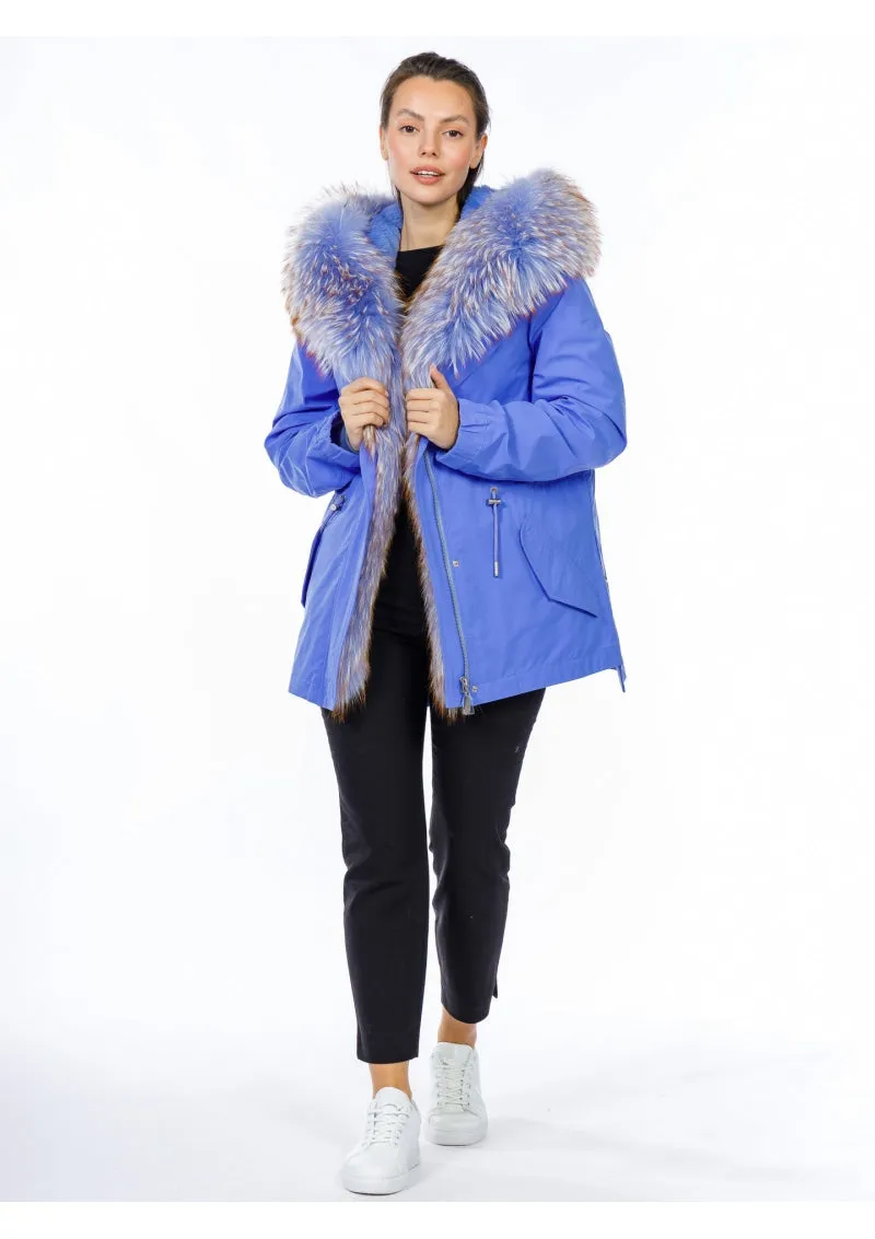 Genuine Fox Fur Rabbit Insulated Parka