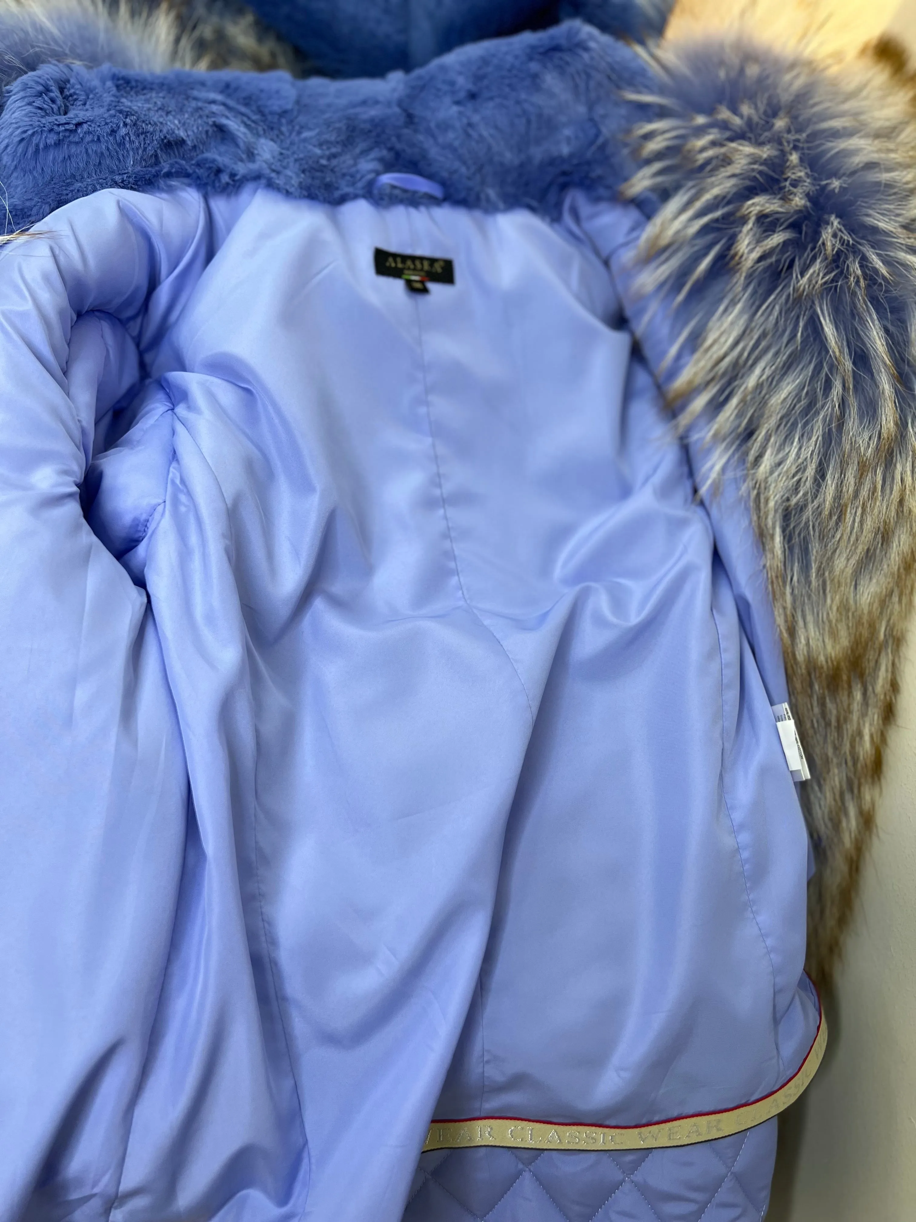 Genuine Fox Fur Rabbit Insulated Parka