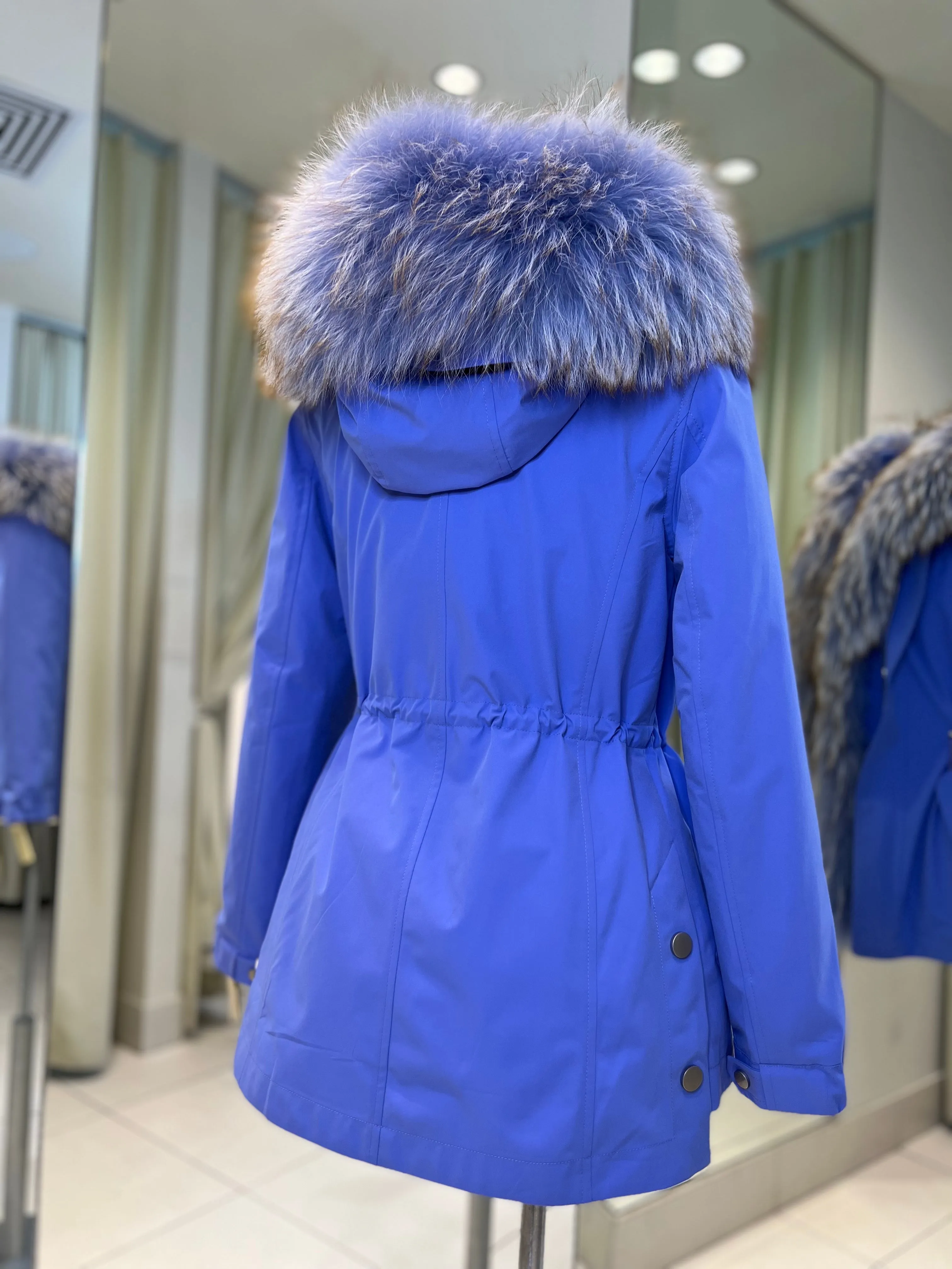 Genuine Fox Fur Rabbit Insulated Parka