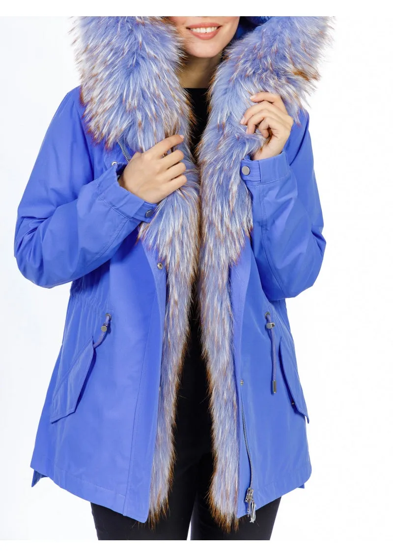 Genuine Fox Fur Rabbit Insulated Parka