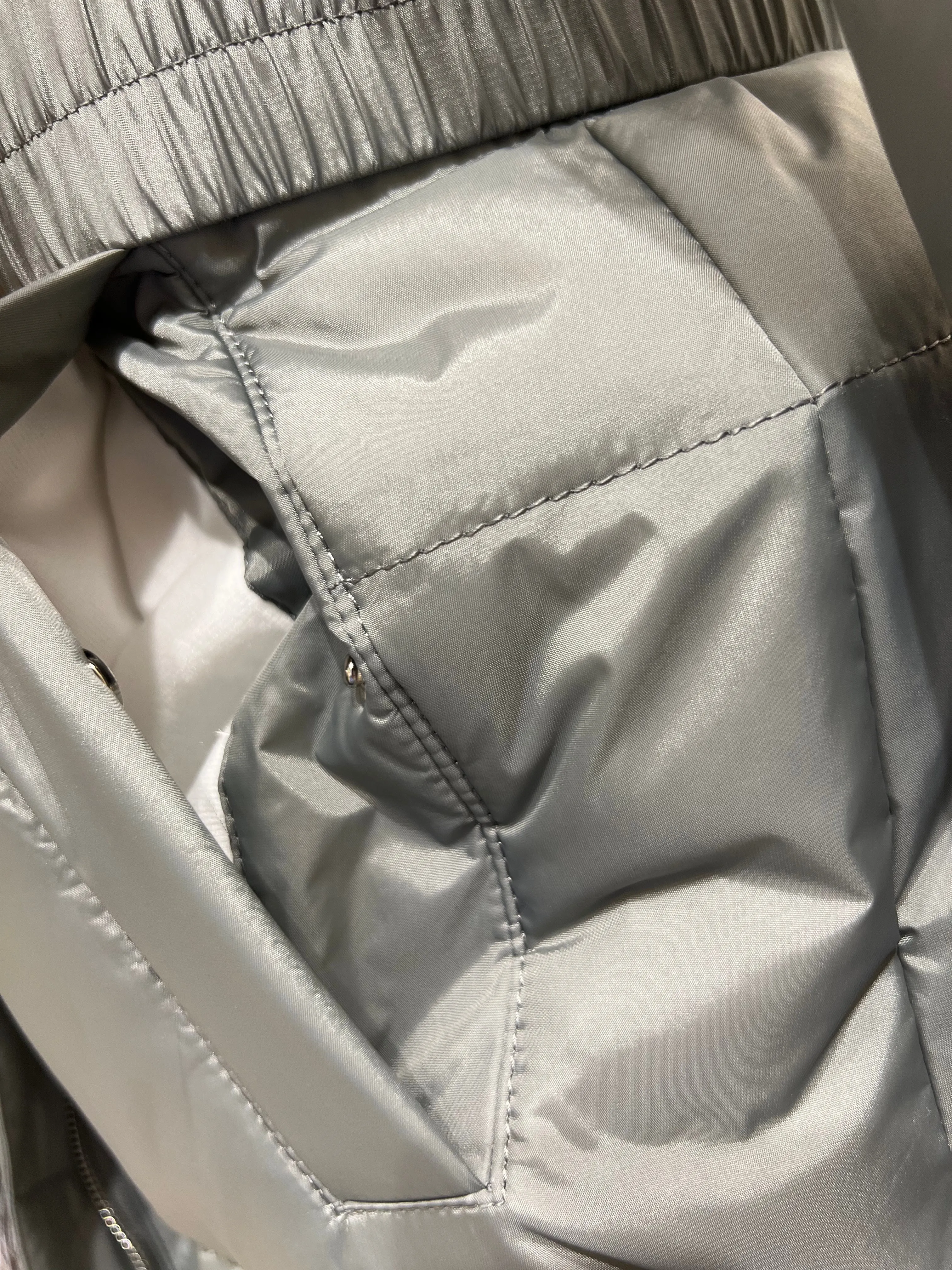 Genuine Silver Fox Down Belted Puffer Parka