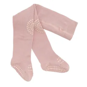 GoBabyGo Non Slip Crawling Tights - Dusty Rose