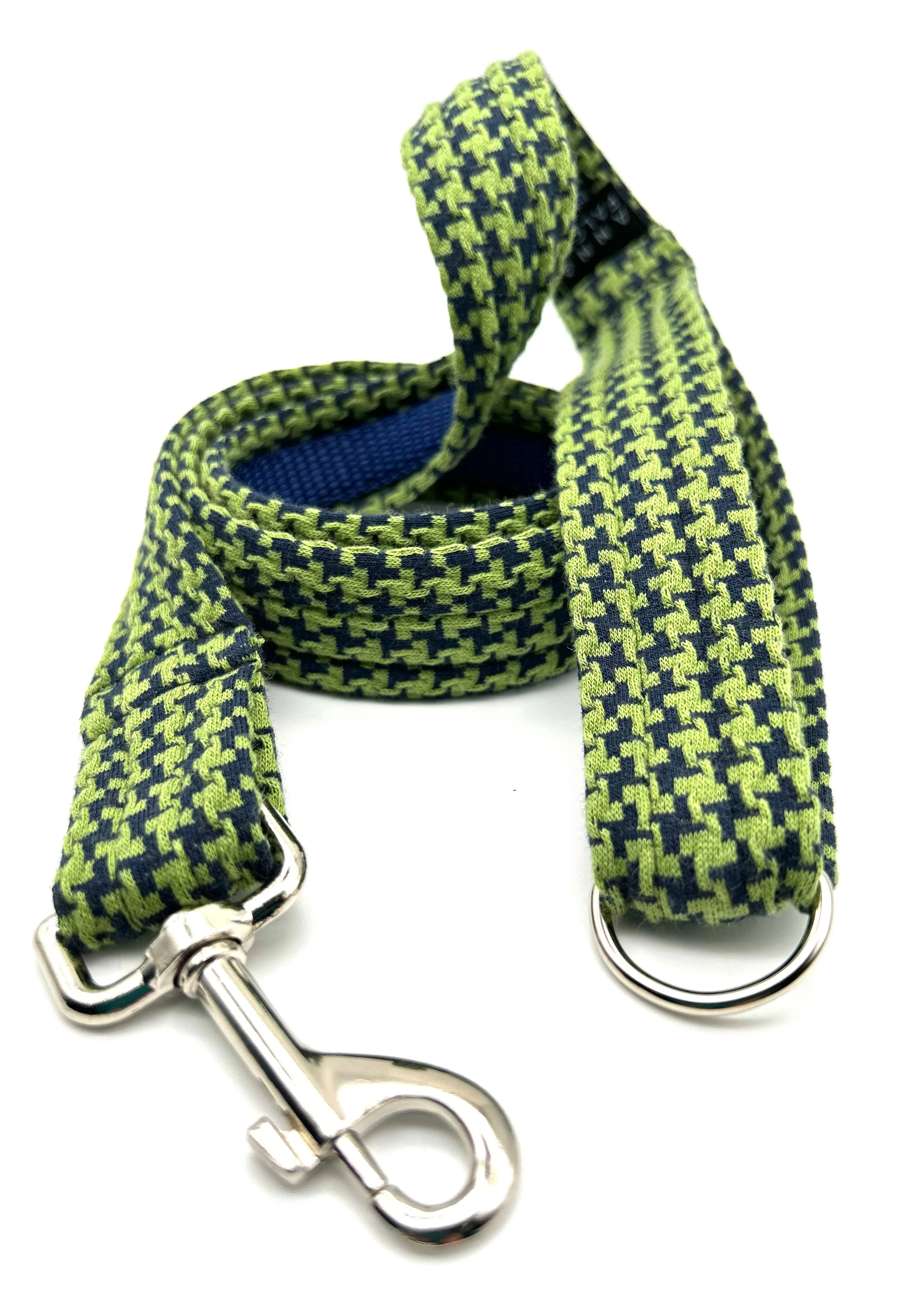 Green dogtooth Design - Luxury Dog Lead set