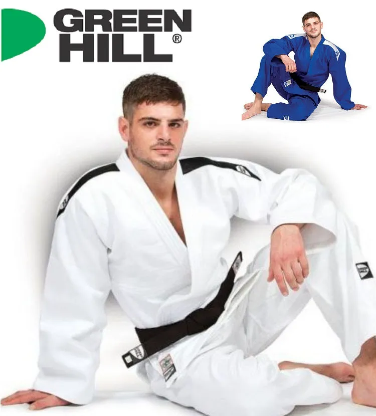 GREEN HILL JUDO SUIT GI "PROFESSIONAL" IJF APPROVED Size 2-6 2 Colours