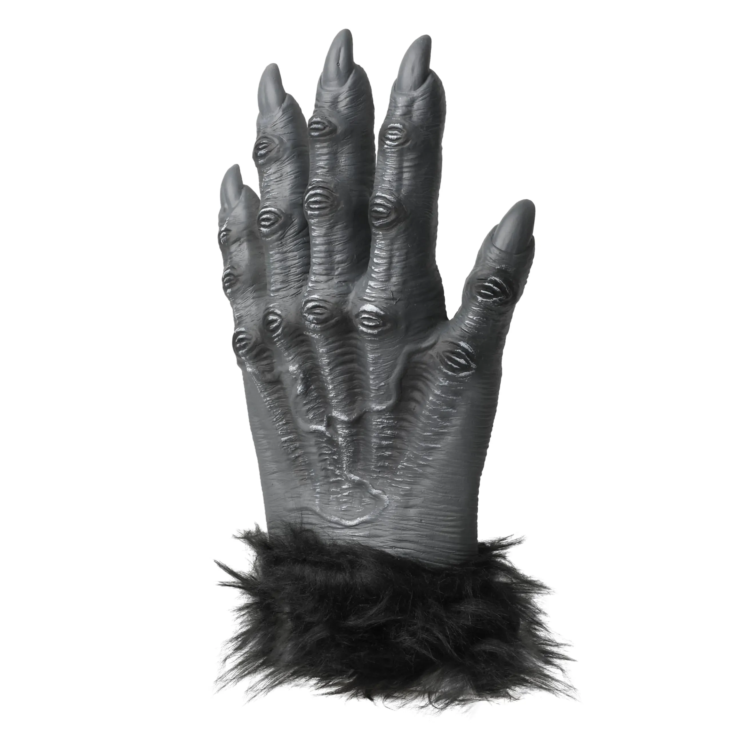 Grey Hairy Werewolf Gloves Costume Accessories for Kids and Adults