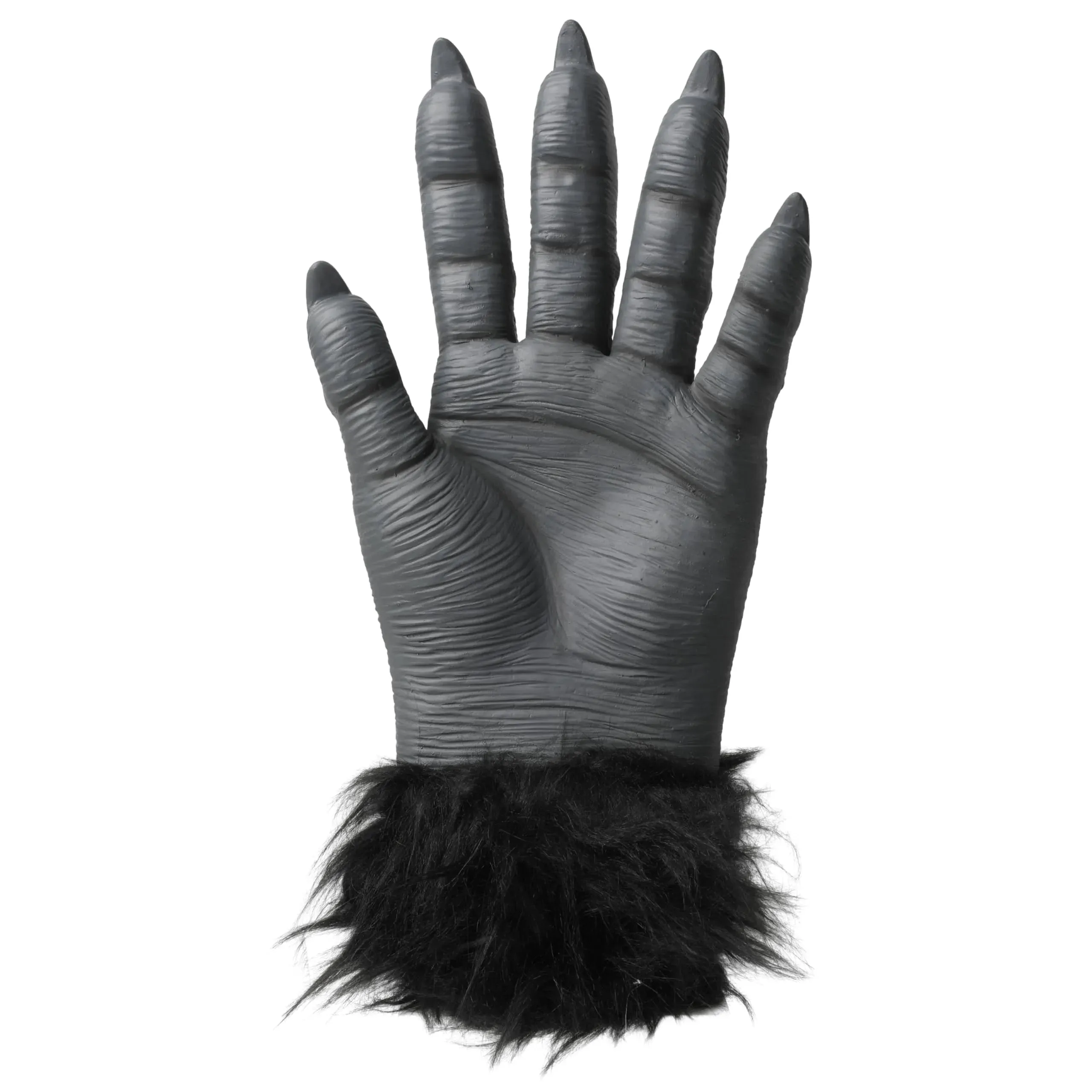 Grey Hairy Werewolf Gloves Costume Accessories for Kids and Adults