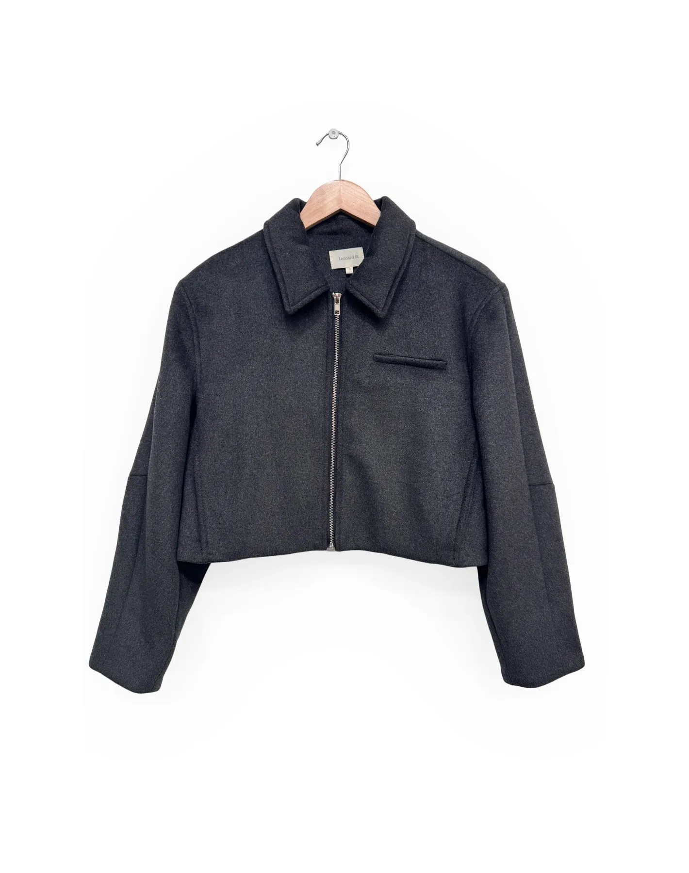 Grey Presley Cropped Jacket