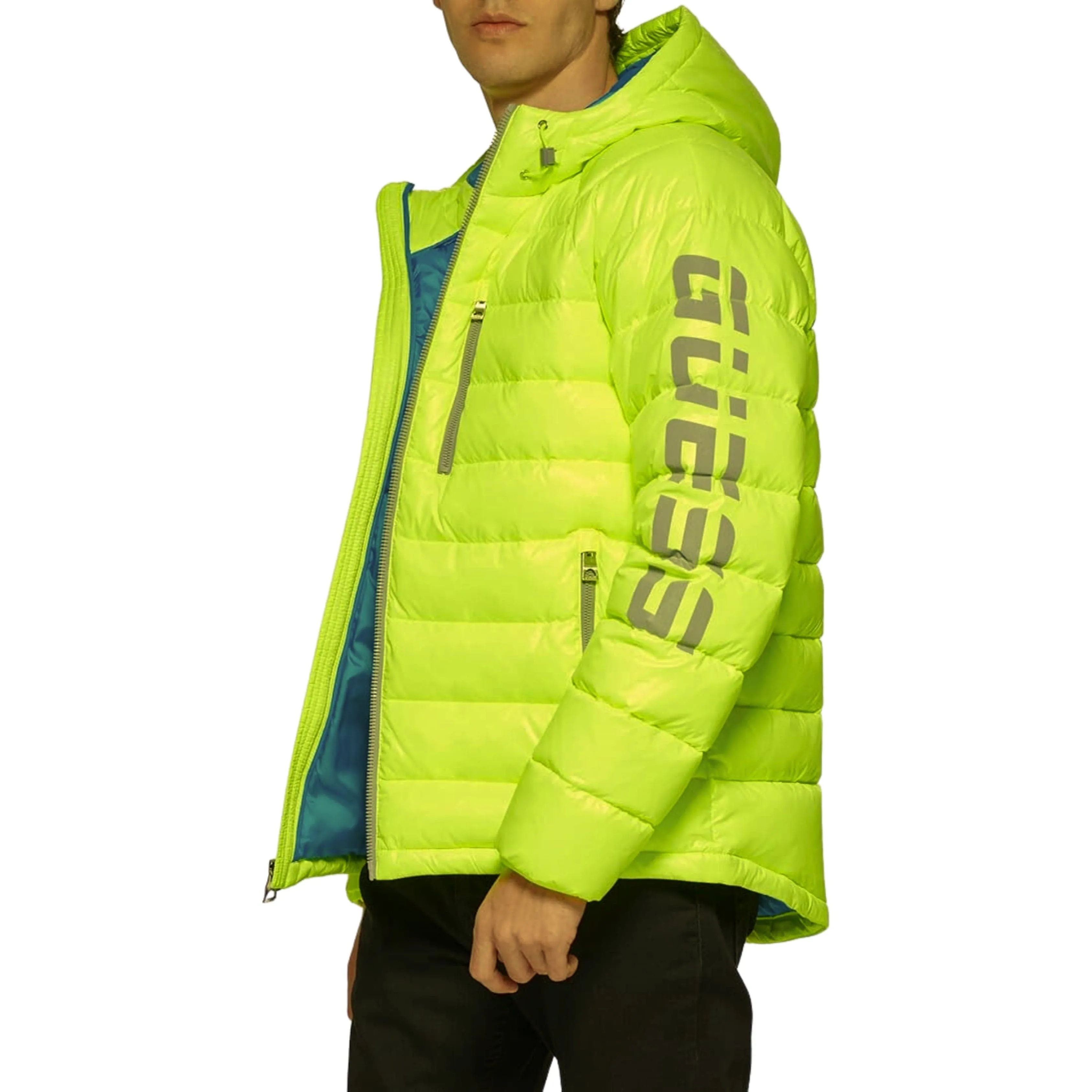 GUESS - Logo Puffer Hooded Jacket