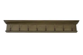 Halifax D161 8-Hook Coat Rack in Green Black Antique