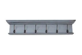 Halifax D162I 6-Hook Coat Rack in Blue Black Finish