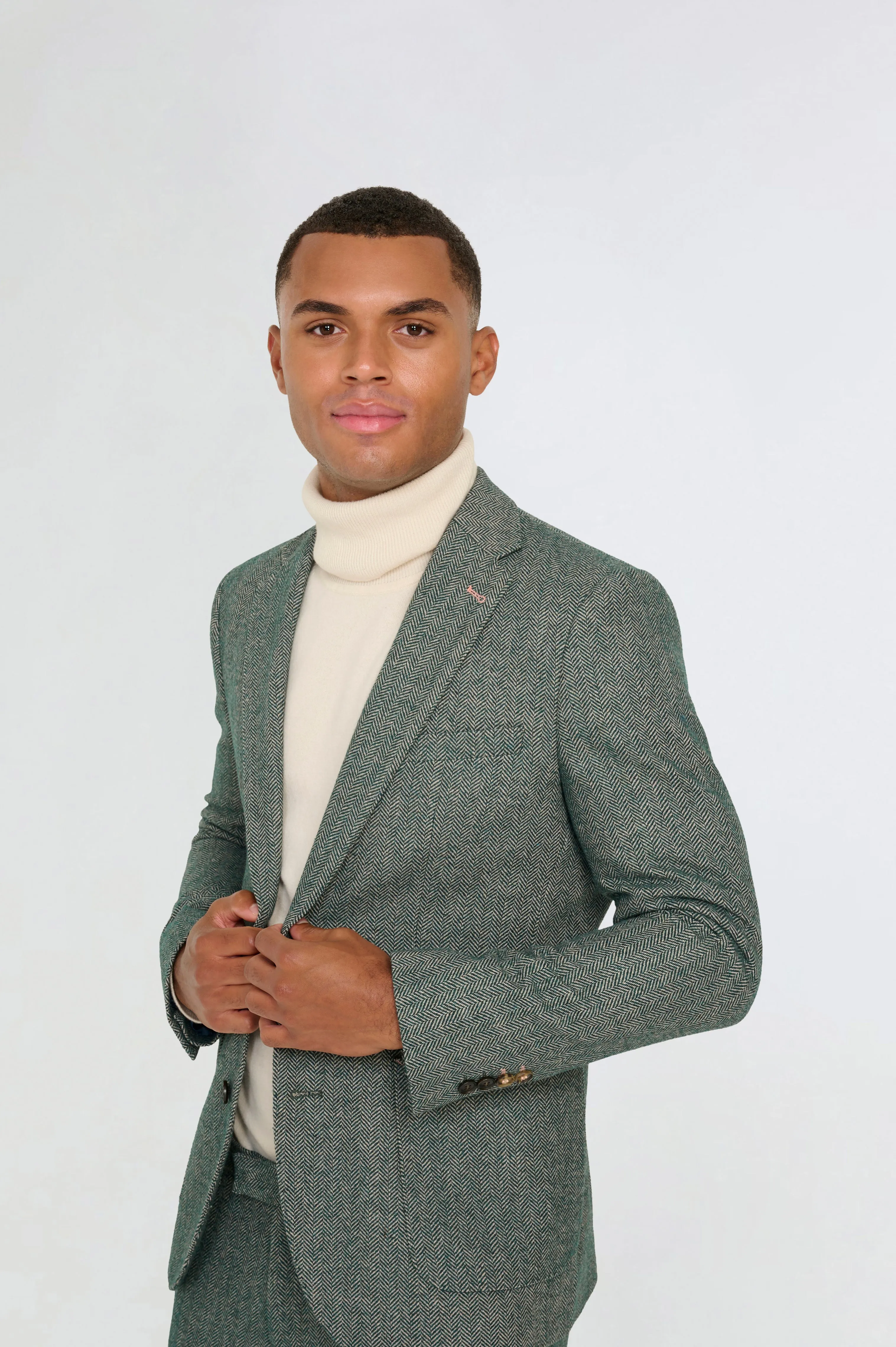 Henry Tweed Blazer in Green