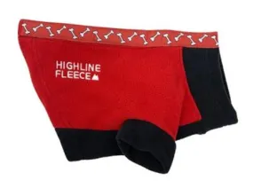 Highline Fleece Coat - Red & Black with Rolling Bones