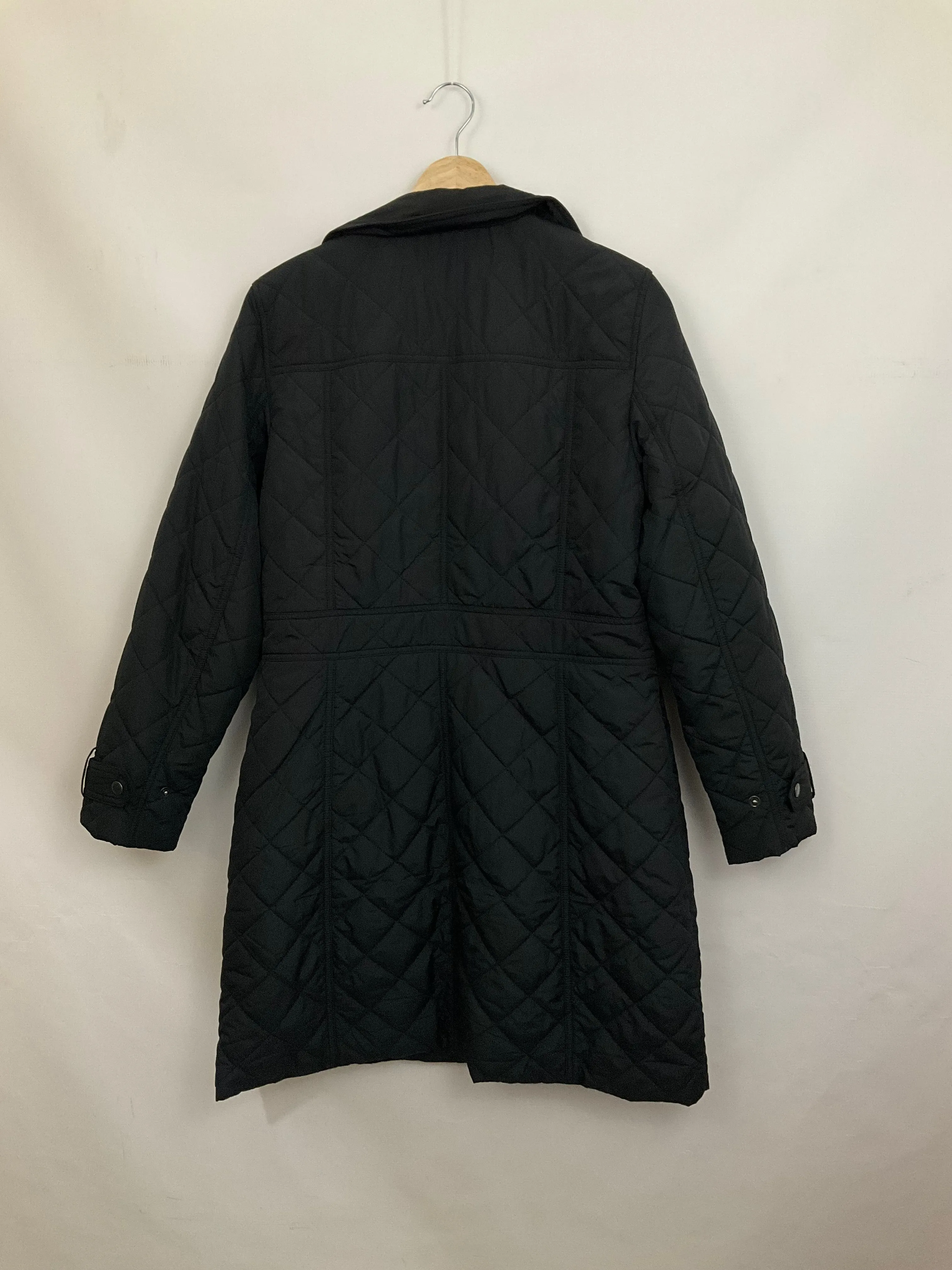 Jacket Puffer & Quilted By Talbots In Black, Size: M