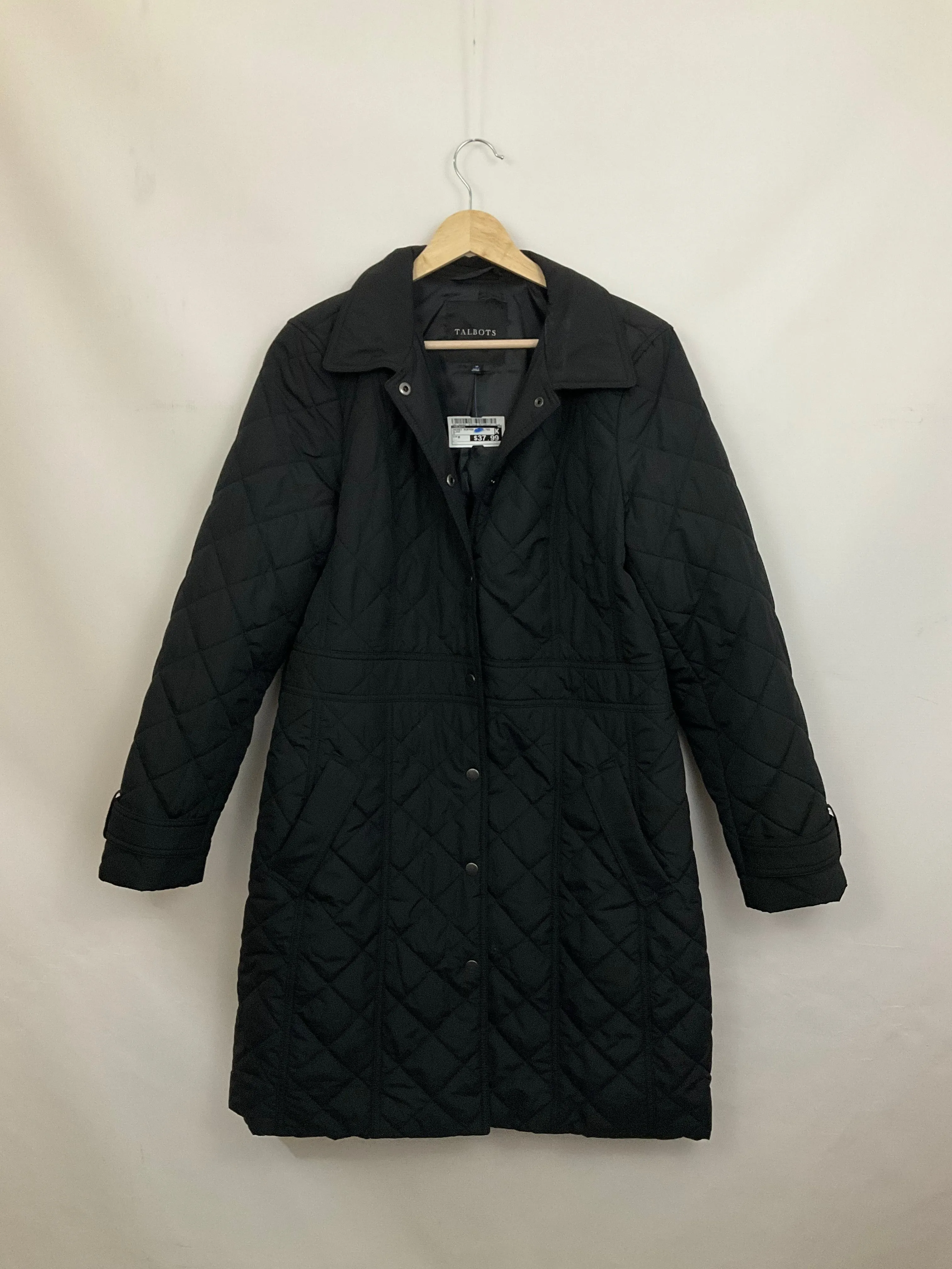 Jacket Puffer & Quilted By Talbots In Black, Size: M