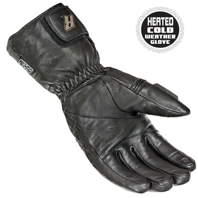 Joe Rocket Leather Burner Heated Cold Weather Leather Gloves Black