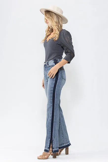 Judy Blue High Rise, Straight Jean with Seam Detailing - JB88641