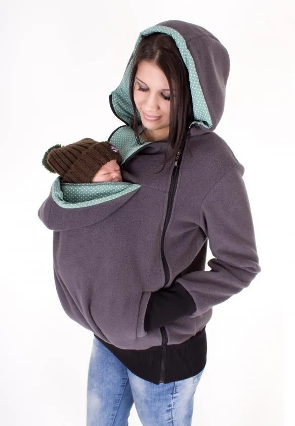 Kangaroo Mom Baby Carrier Hoodie Coat Jacket Pet Bag