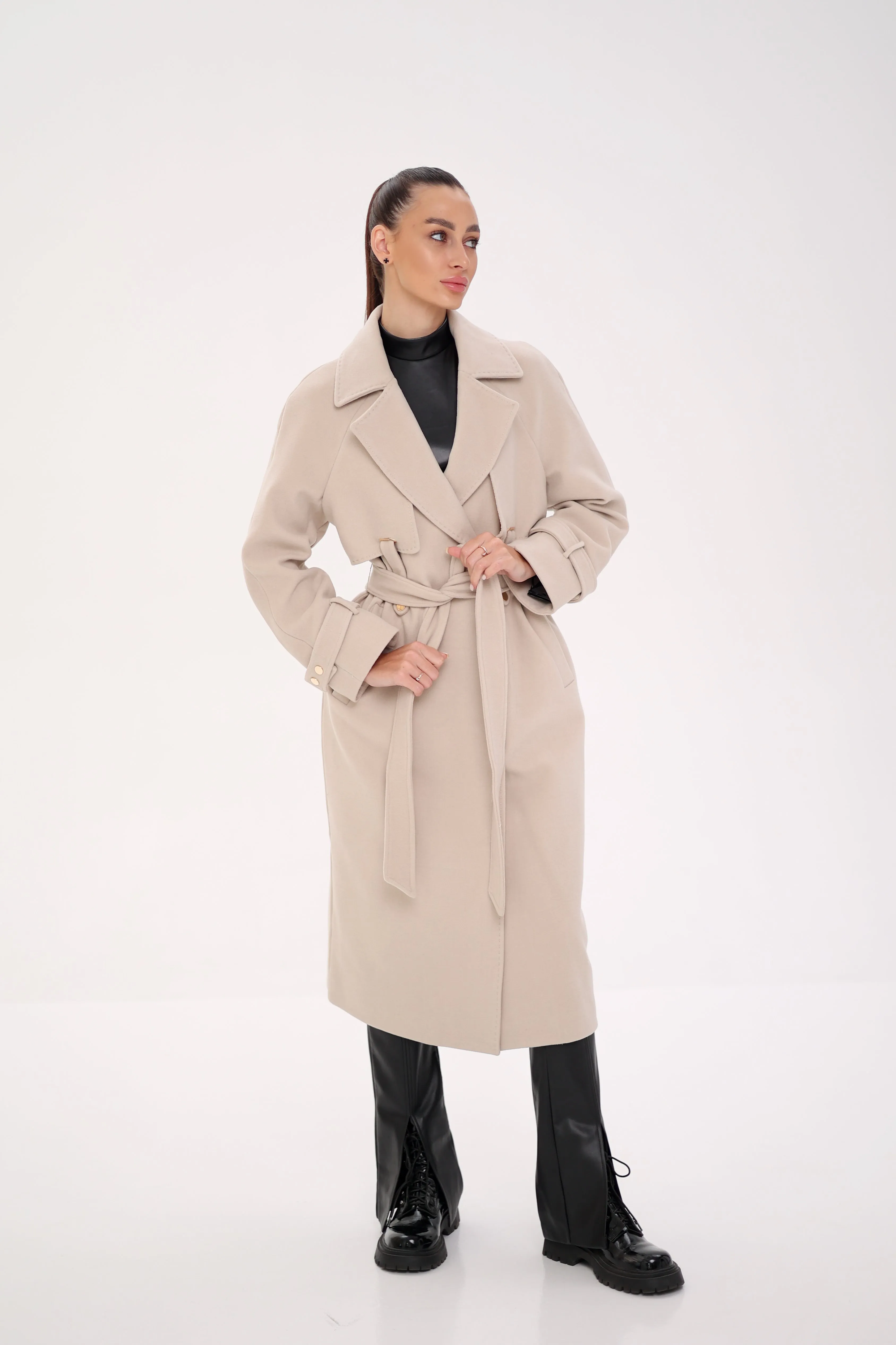 Karina Wool Blend Overcoat