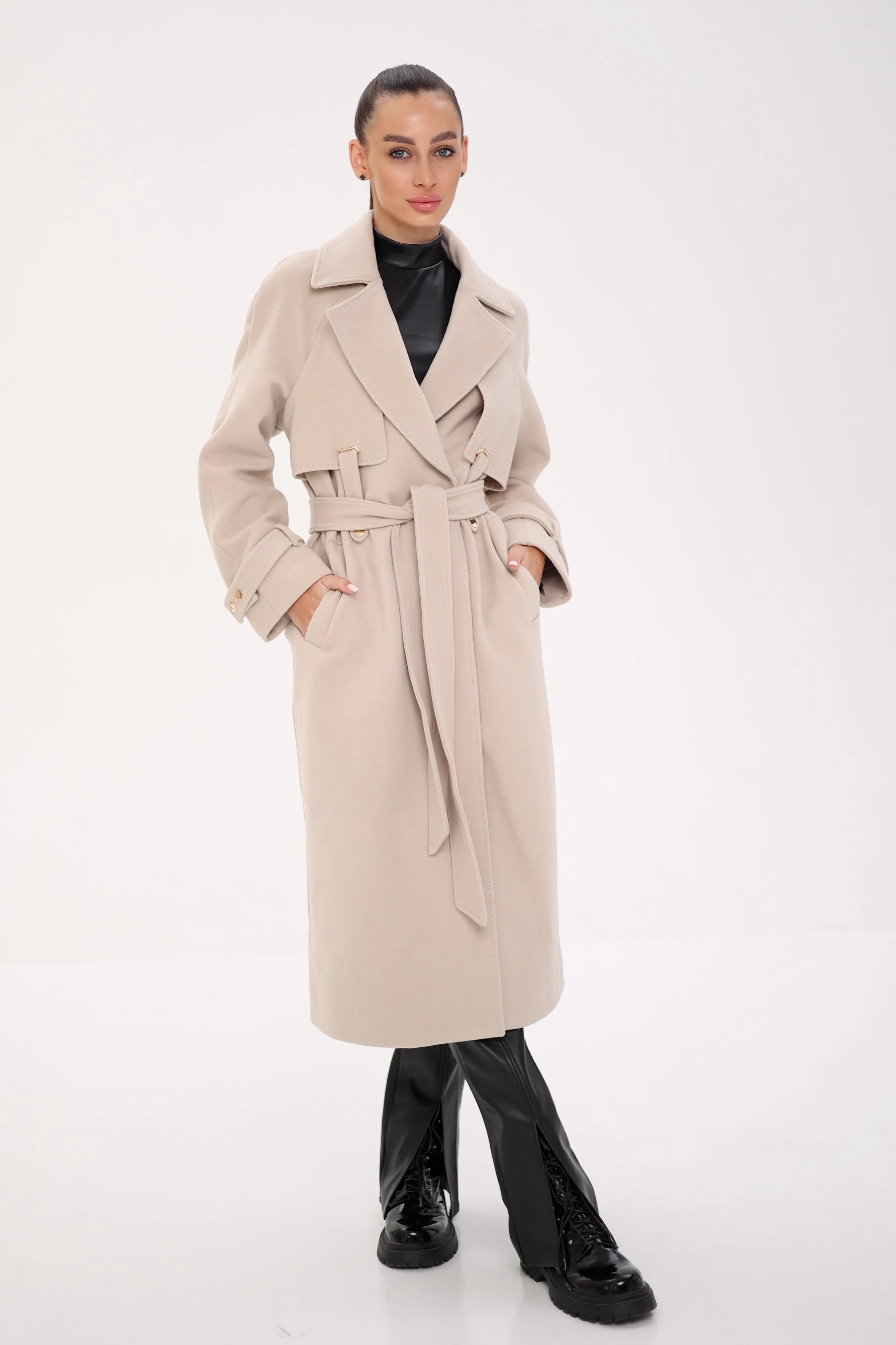 Karina Wool Blend Overcoat