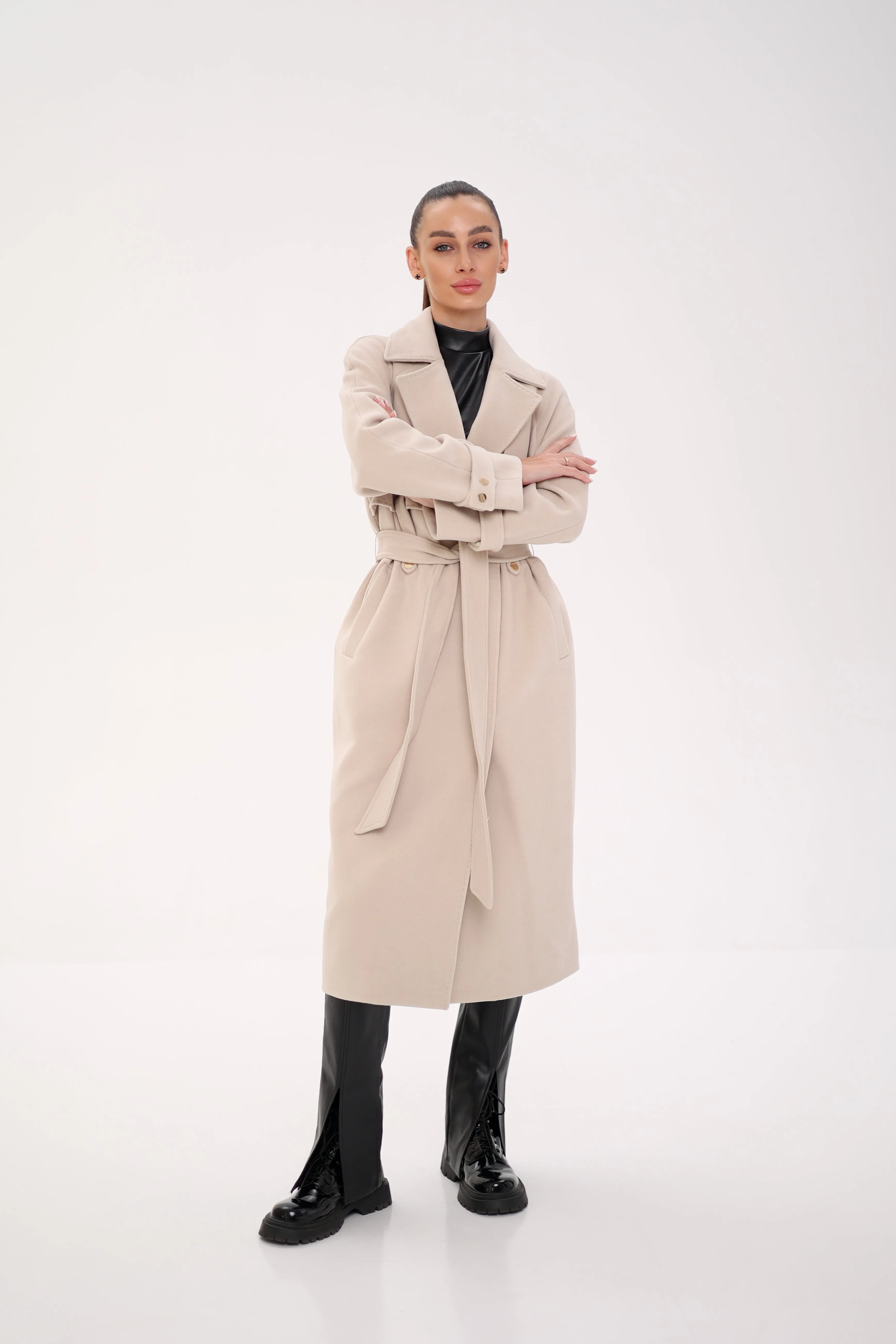 Karina Wool Blend Overcoat