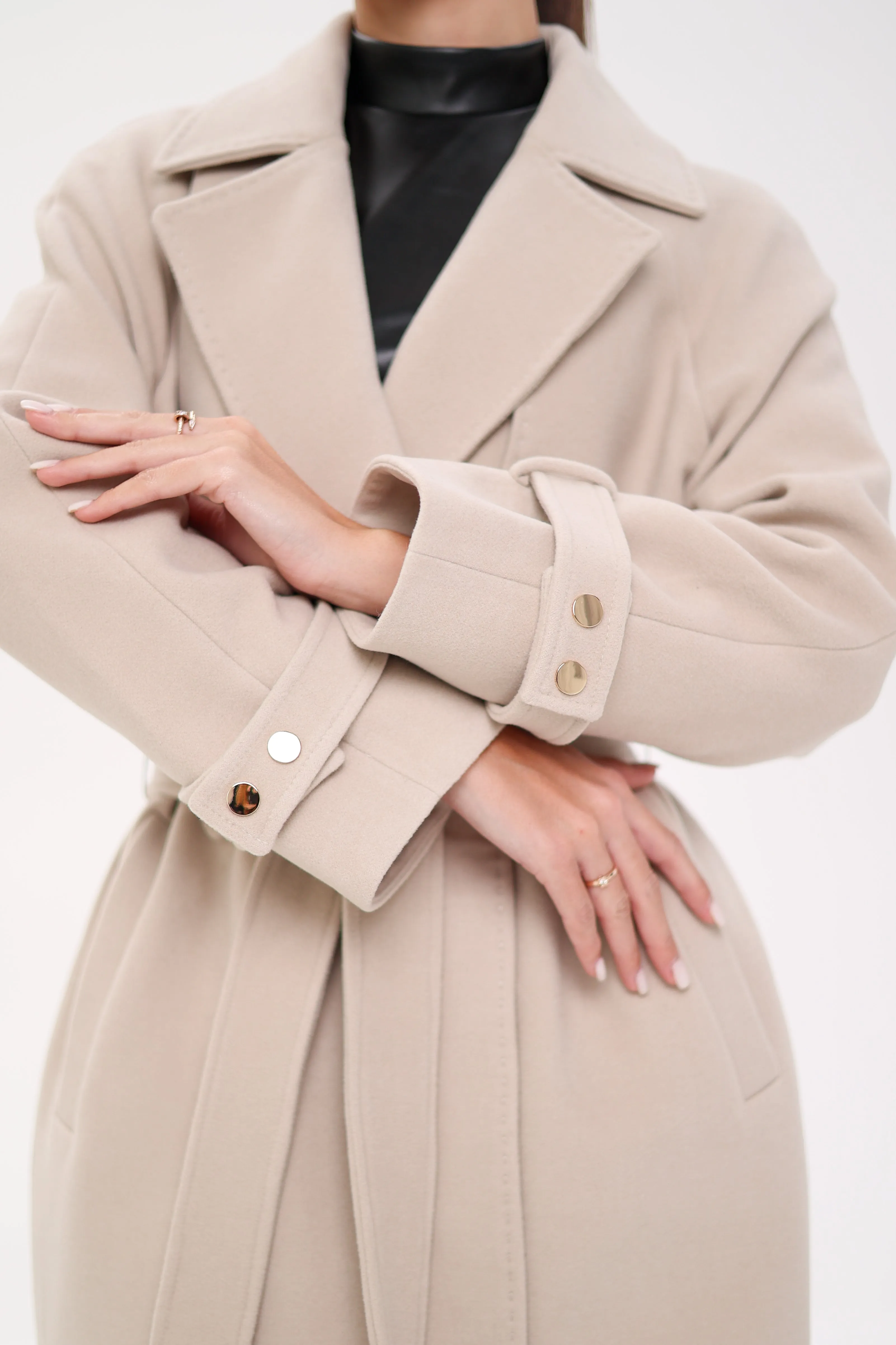 Karina Wool Blend Overcoat