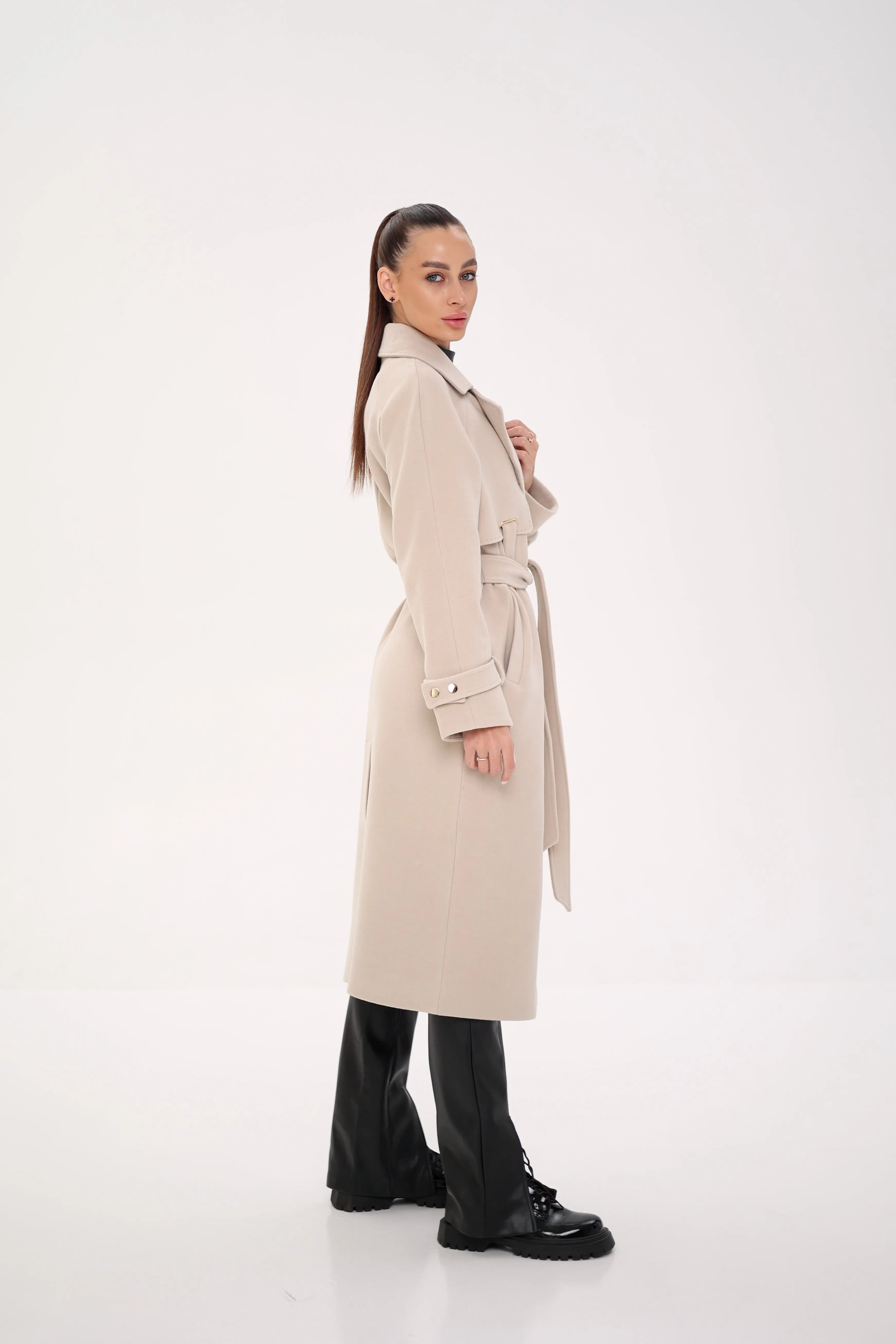 Karina Wool Blend Overcoat