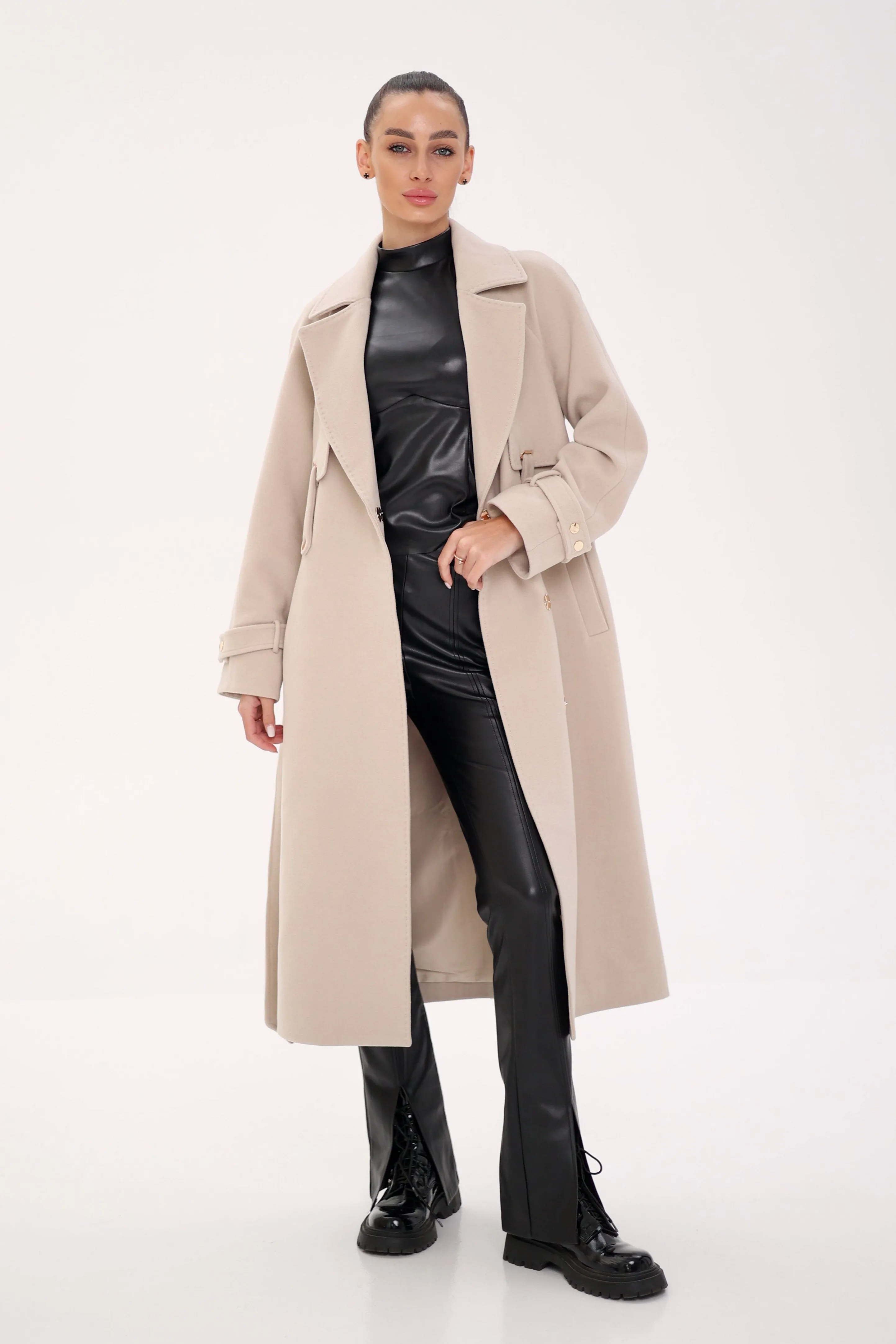 Karina Wool Blend Overcoat