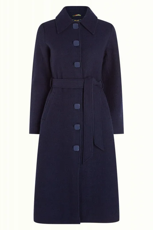 KING LOUIE Ink Blue Arabella Coat Kennedy