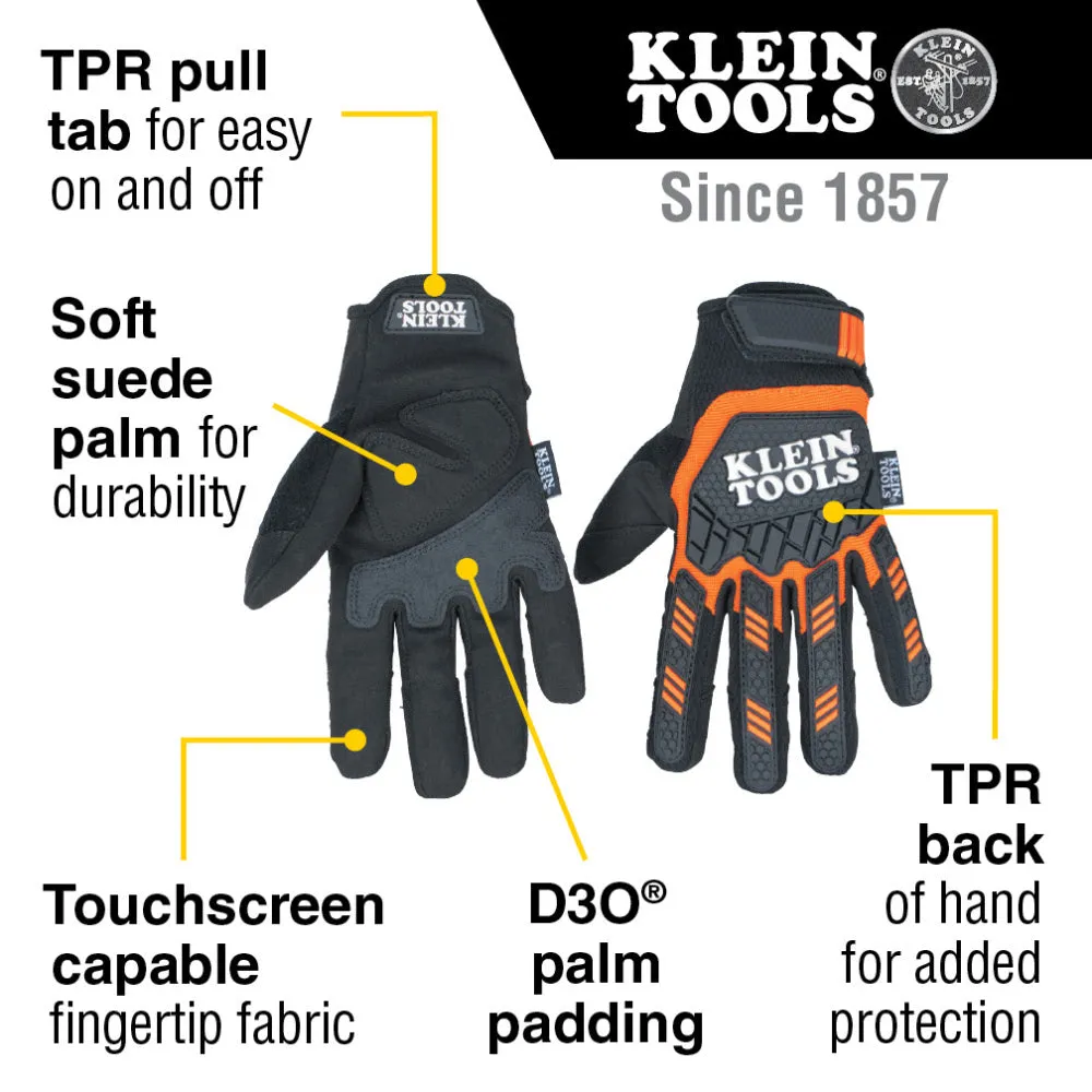 Klein 60599 Heavy Duty Gloves, Medium