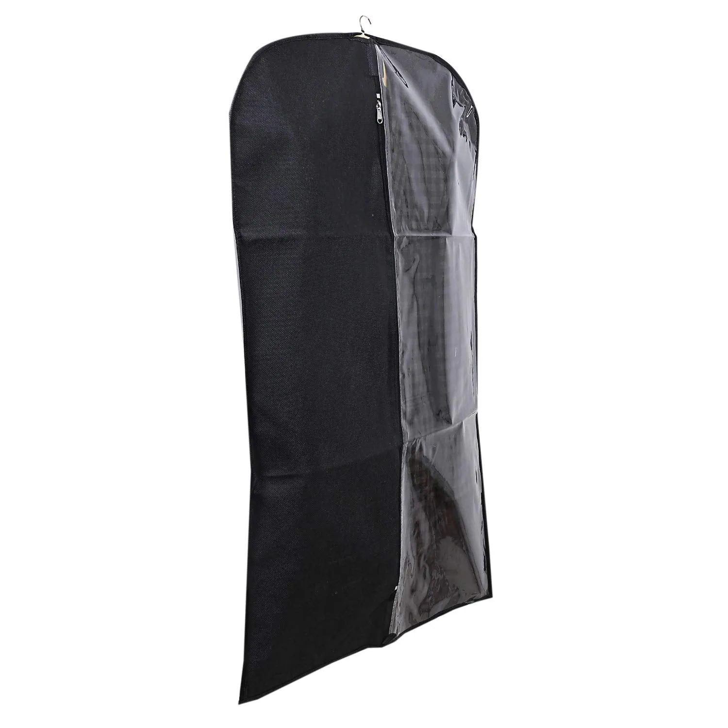 Kuber Industries 9 Pieces Half Transparent Non Woven Men's Coat Blazer Suit Cover (Black) -CTKTC41355