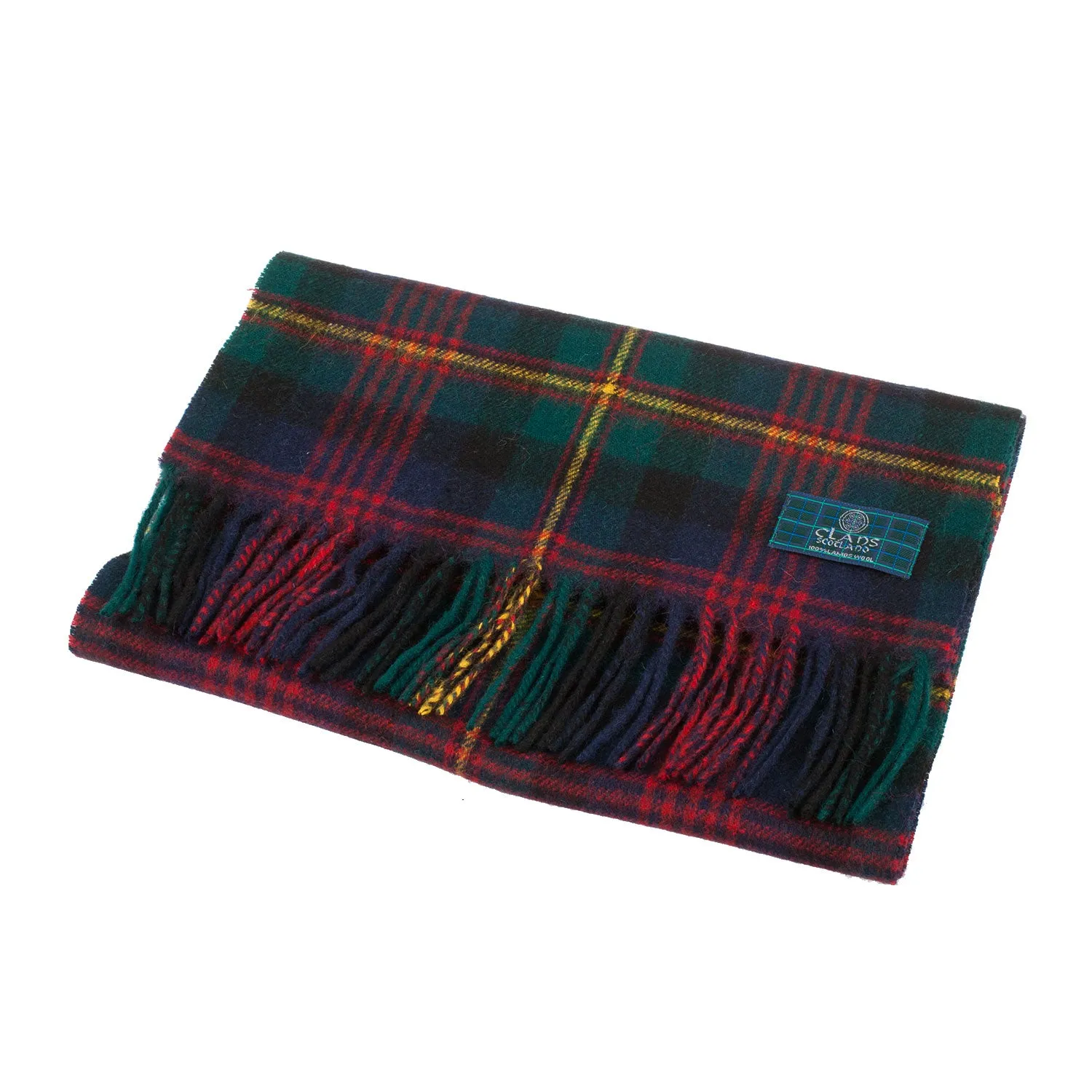 Lambswool Scottish Tartan Clan Scarf  Maclennan