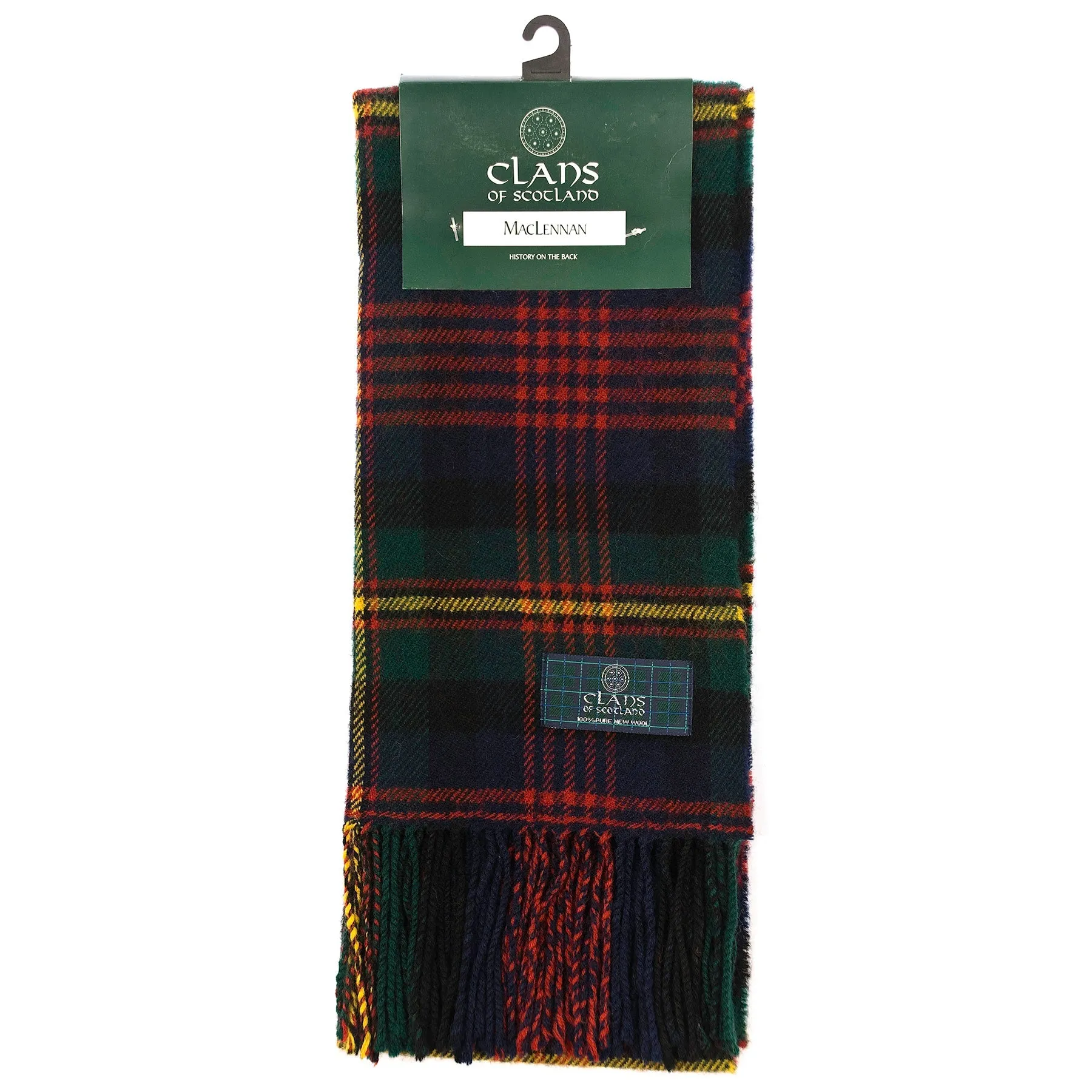 Lambswool Scottish Tartan Clan Scarf  Maclennan