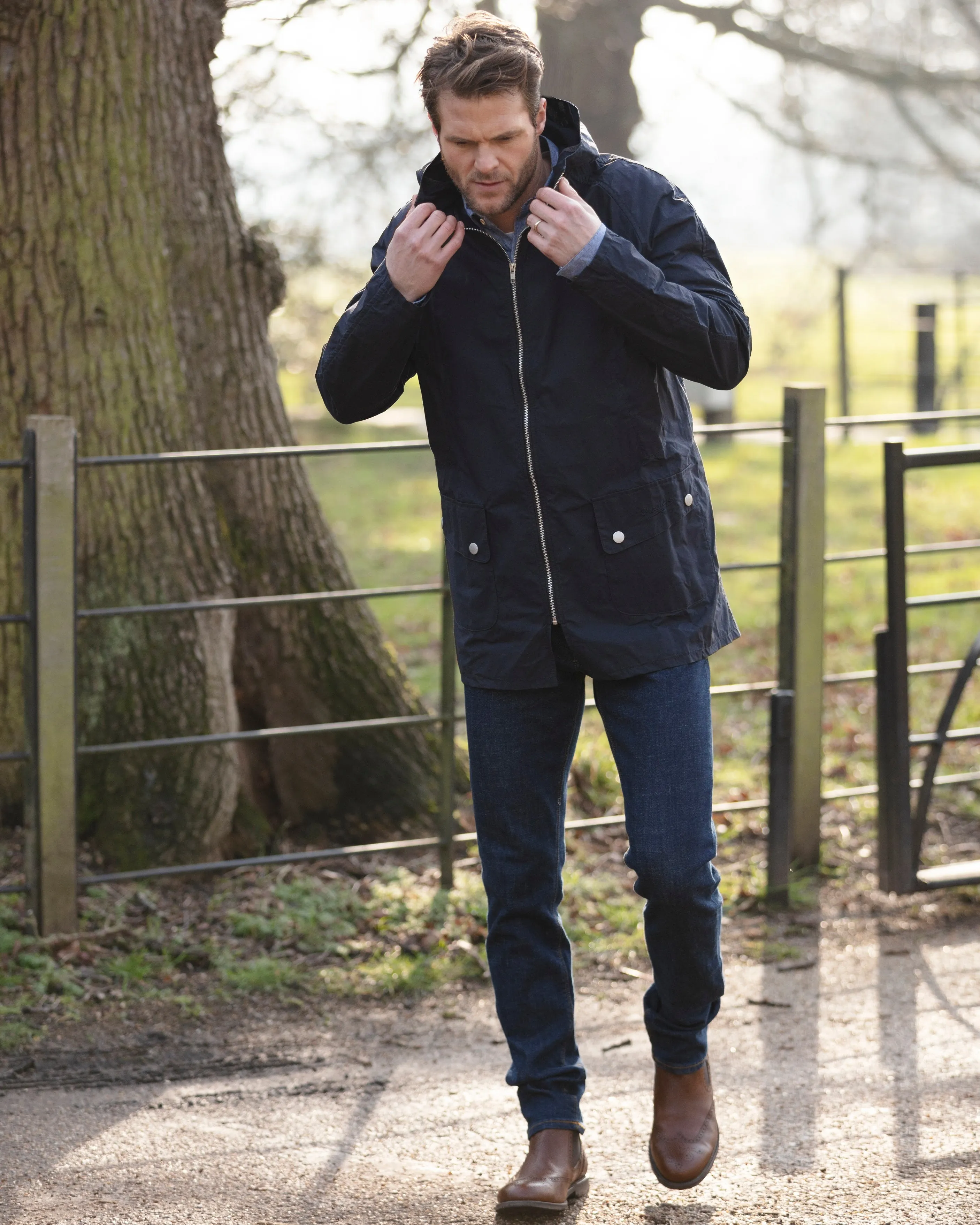 Landowner Fishtail Parka - Navy