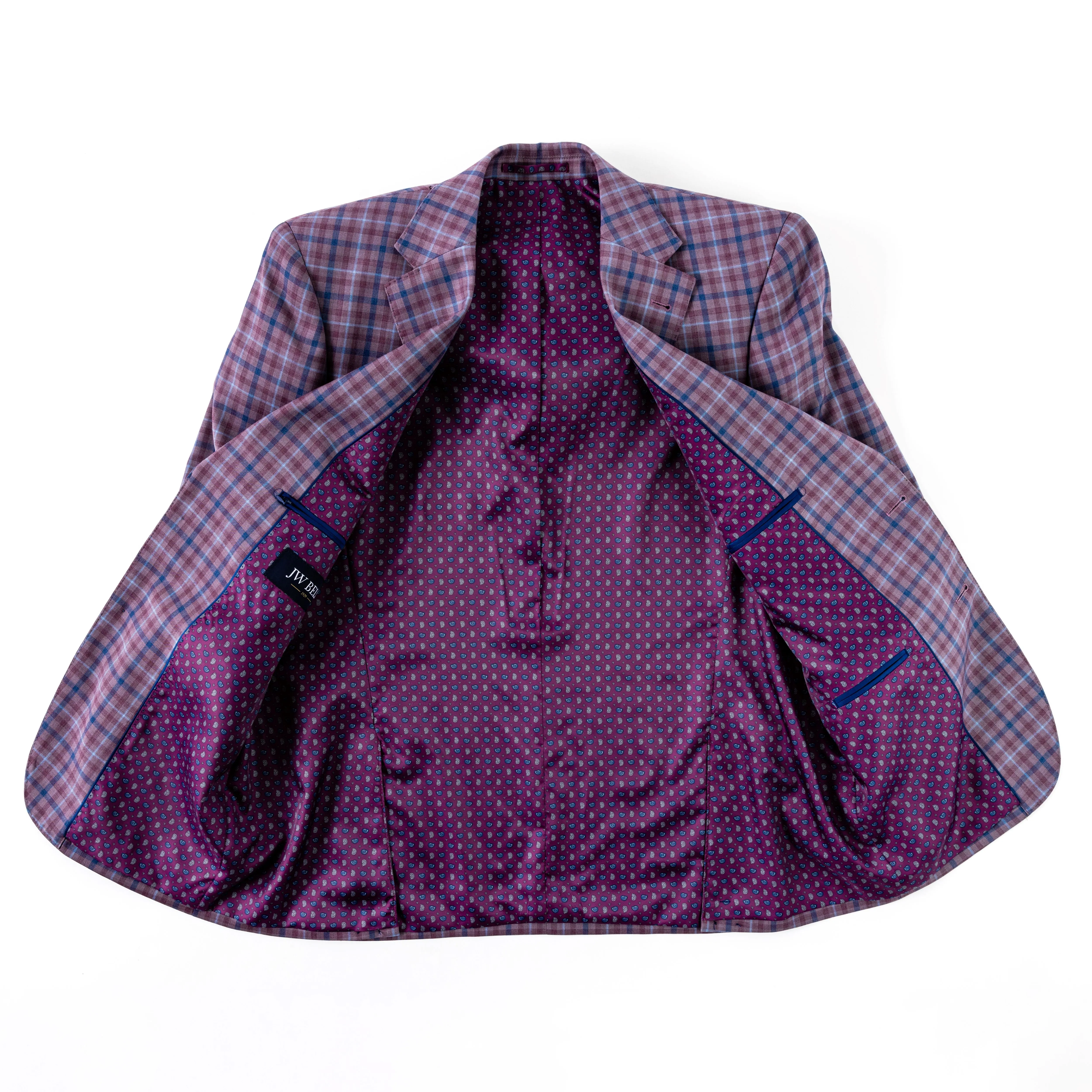 Lavender Check Wool Sport Coat