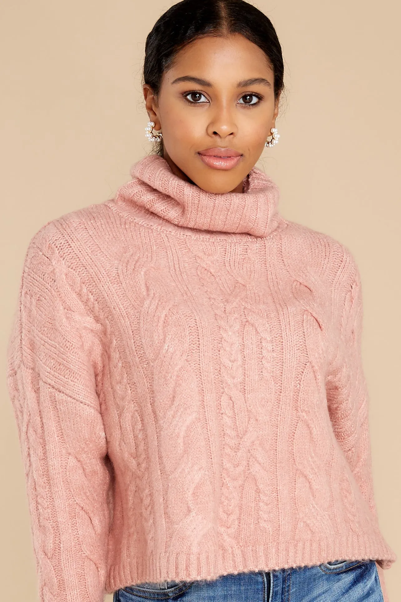 Love Me First Mauve Sweater