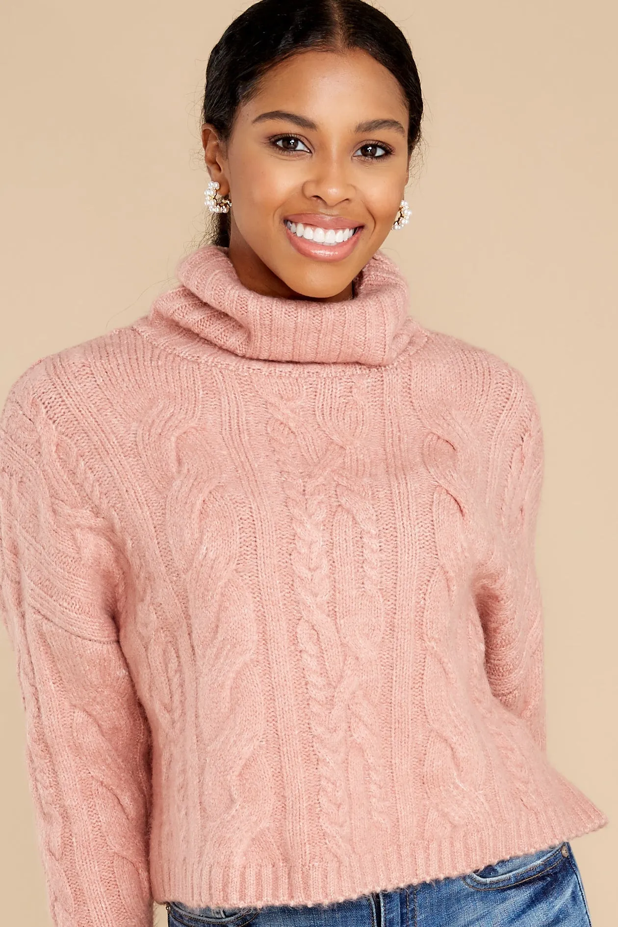 Love Me First Mauve Sweater