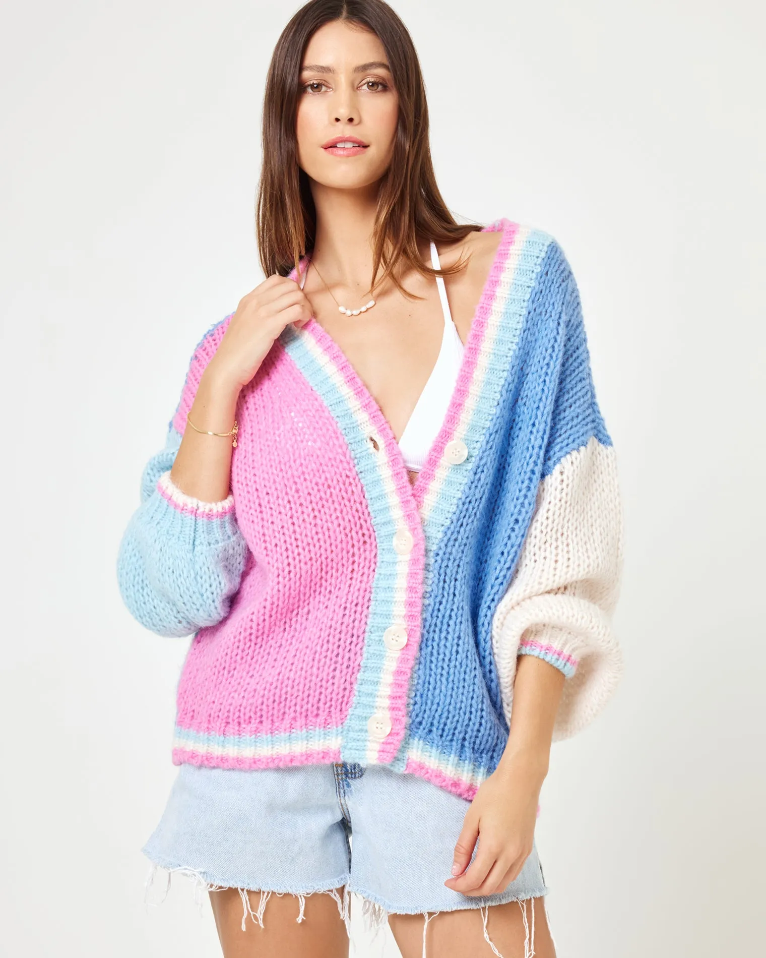 LSPACE x JVS Lido Cardigan - California Colorblock