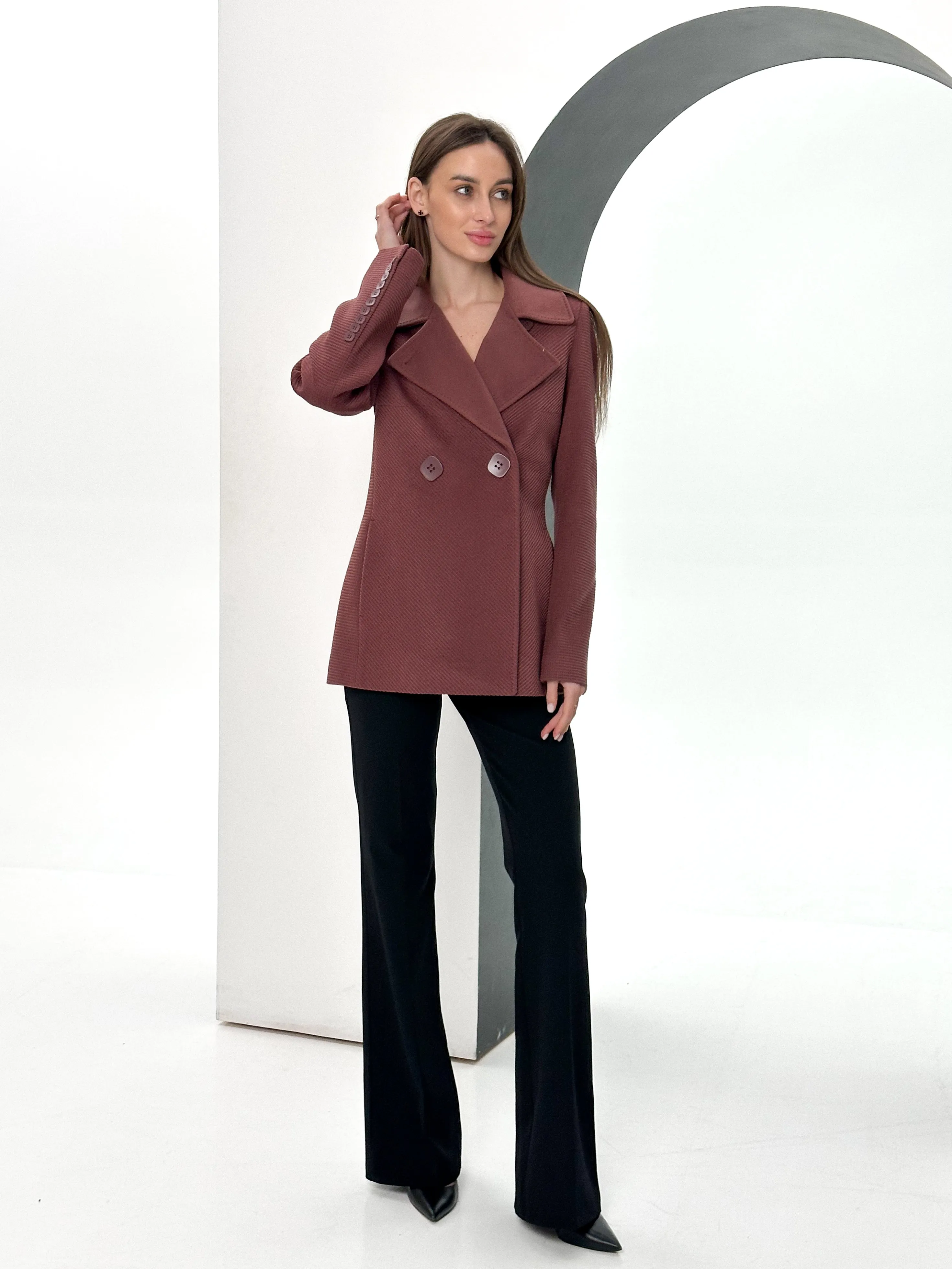 Lyndale Cashmere Wool Blend Coat