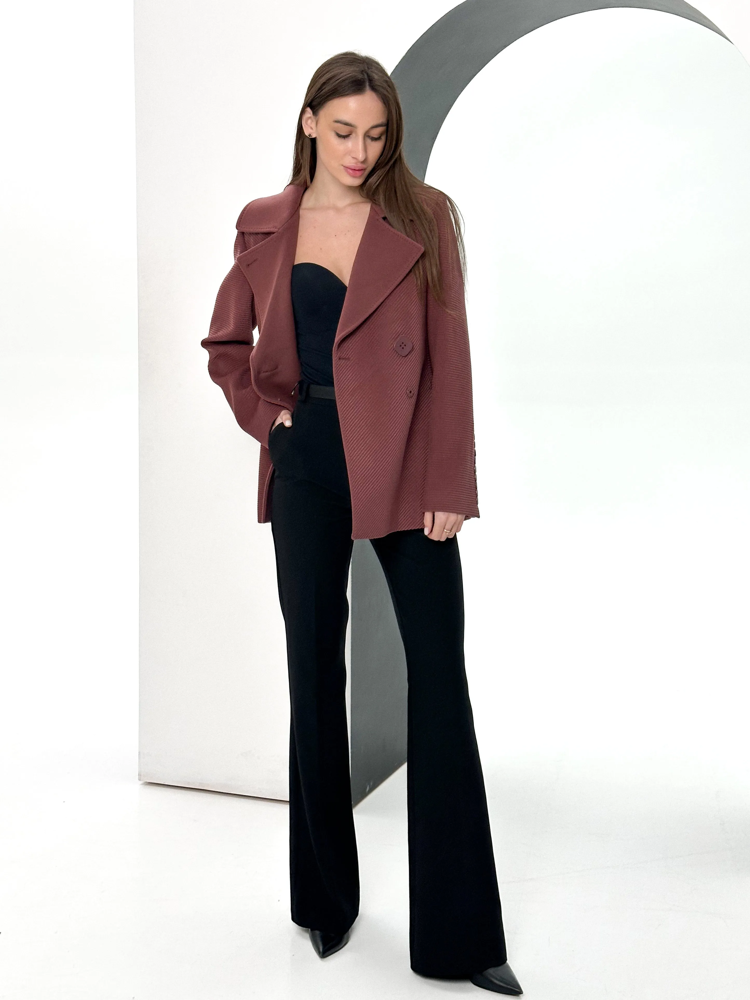 Lyndale Cashmere Wool Blend Coat