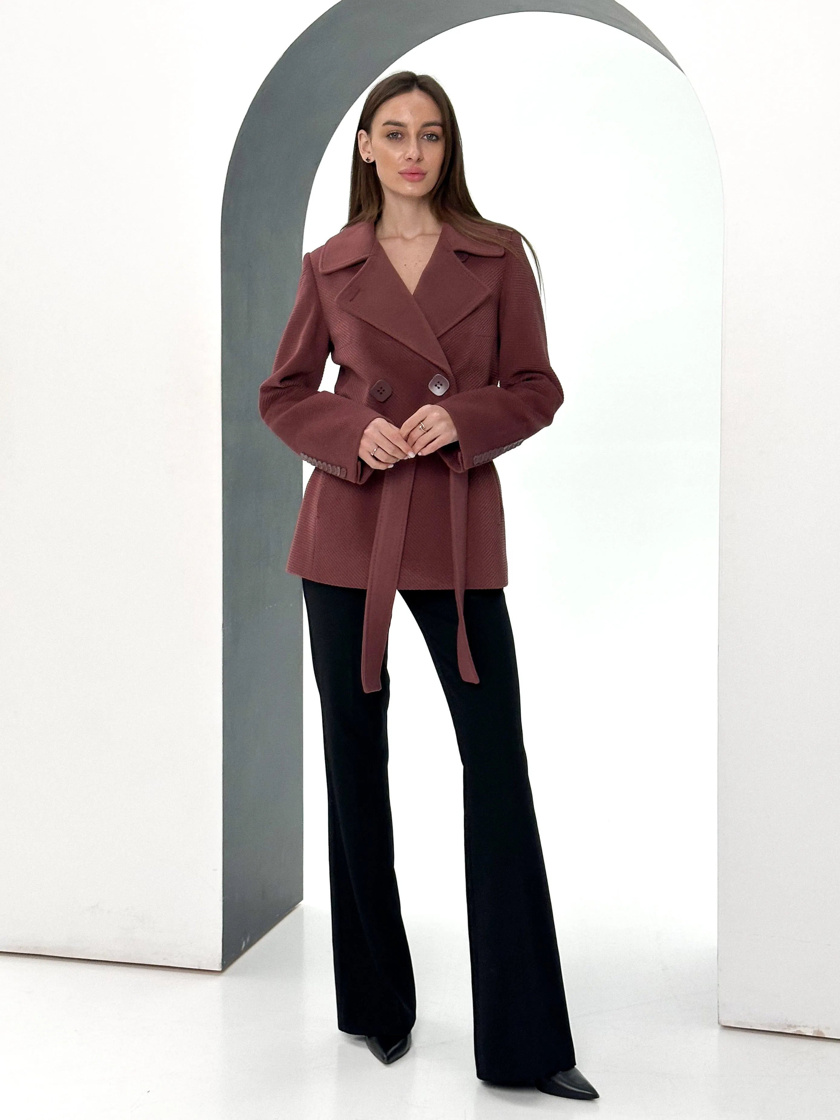 Lyndale Cashmere Wool Blend Coat